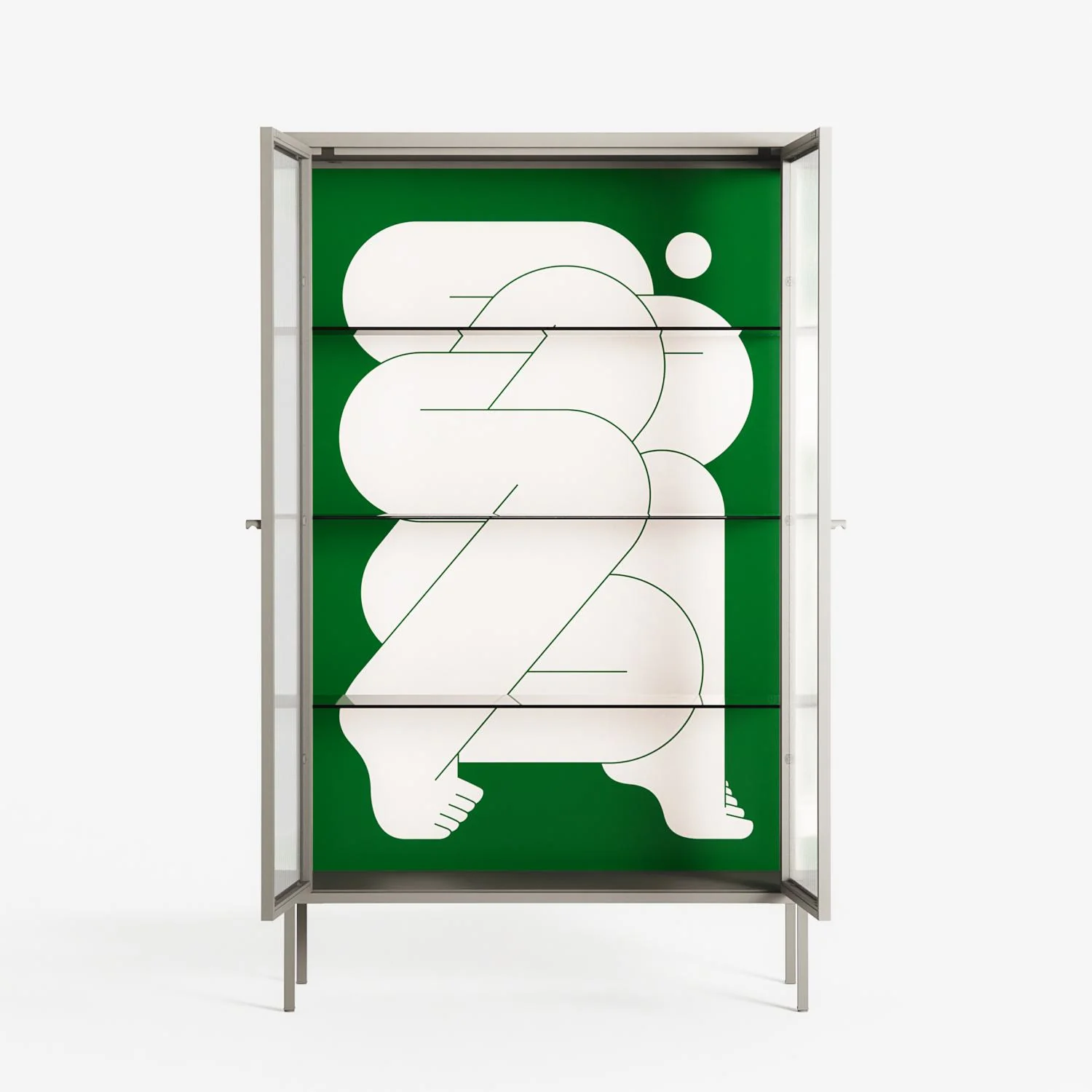 Carry - Cabinet - Andrea Devia-Nuño - Pebble - Reeded glass - Image 3
