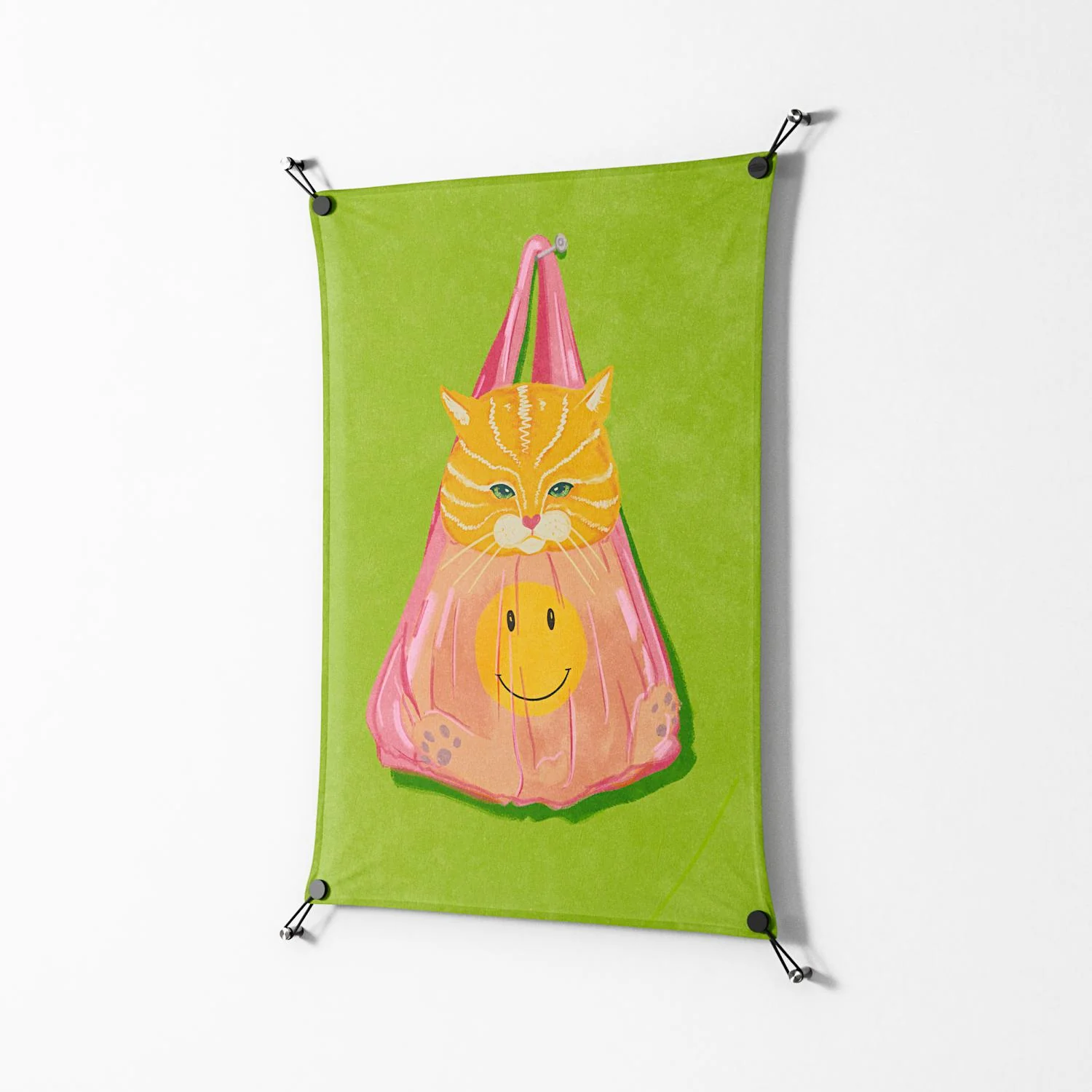 Cat in a Bag - Work On Wall - Raissa Oltmanns - Black - 70 x 100 cm - Image 2