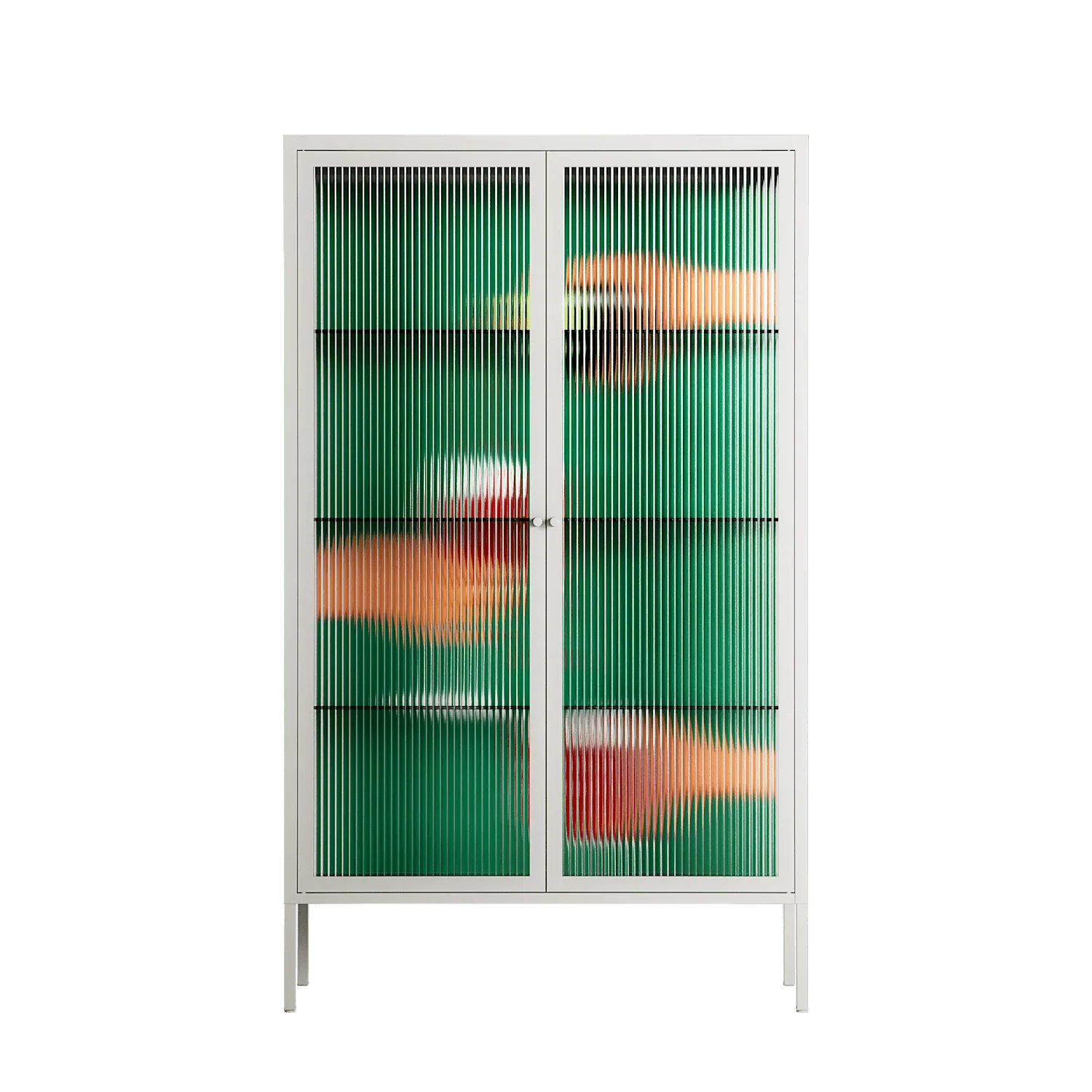 Cheers Girls - Cabinet - Raissa Oltmanns - Chalk - Reeded glass
