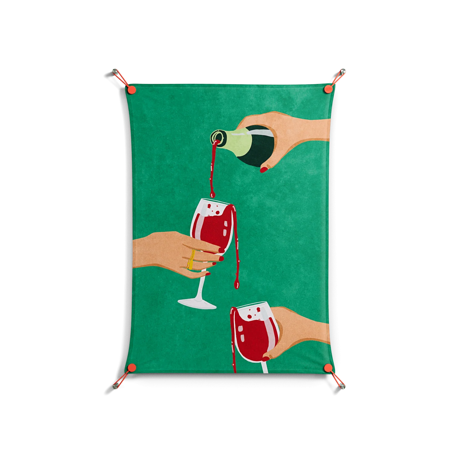 Cheers Girls - Work On Wall - Raissa Oltmanns - Orange - 70 x 100 cm