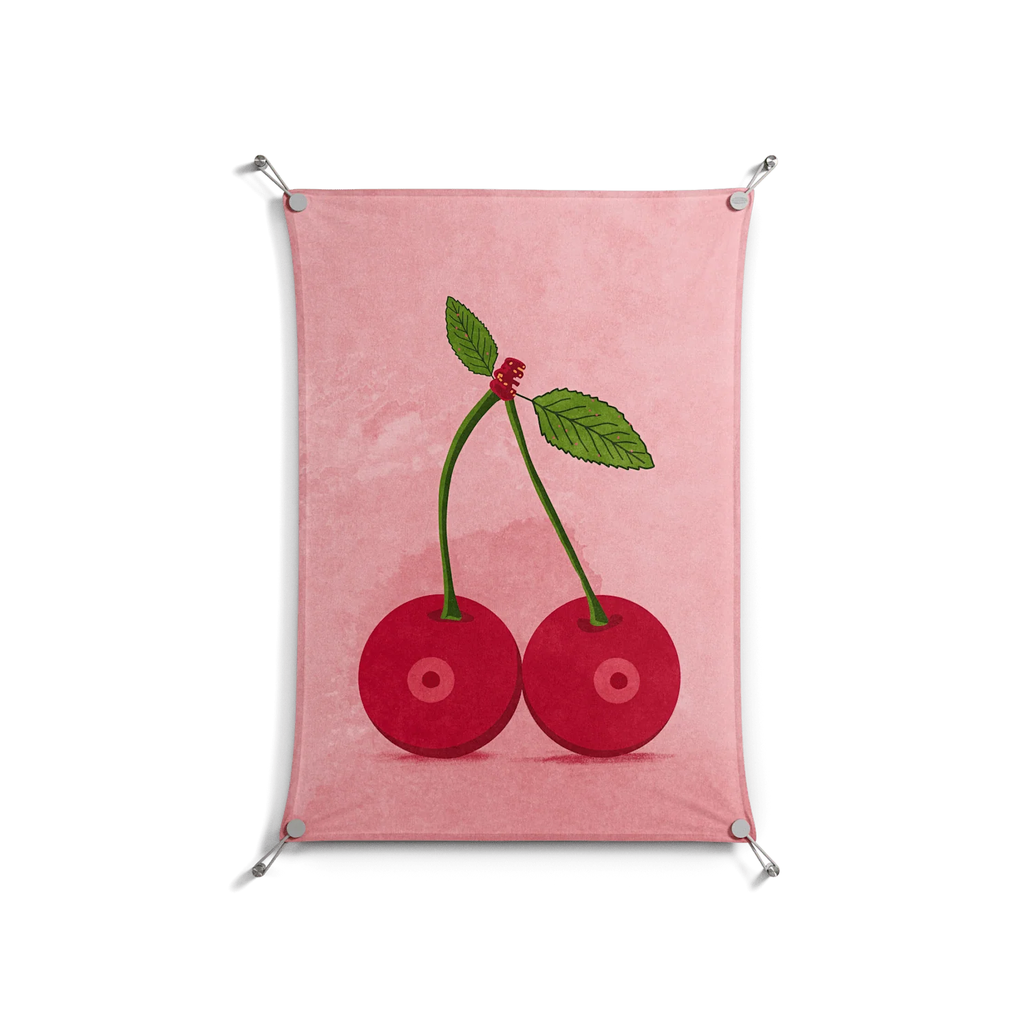 Cherry Boobs - Work On Wall - Raissa Oltmanns - Silver - 70 x 100 cm