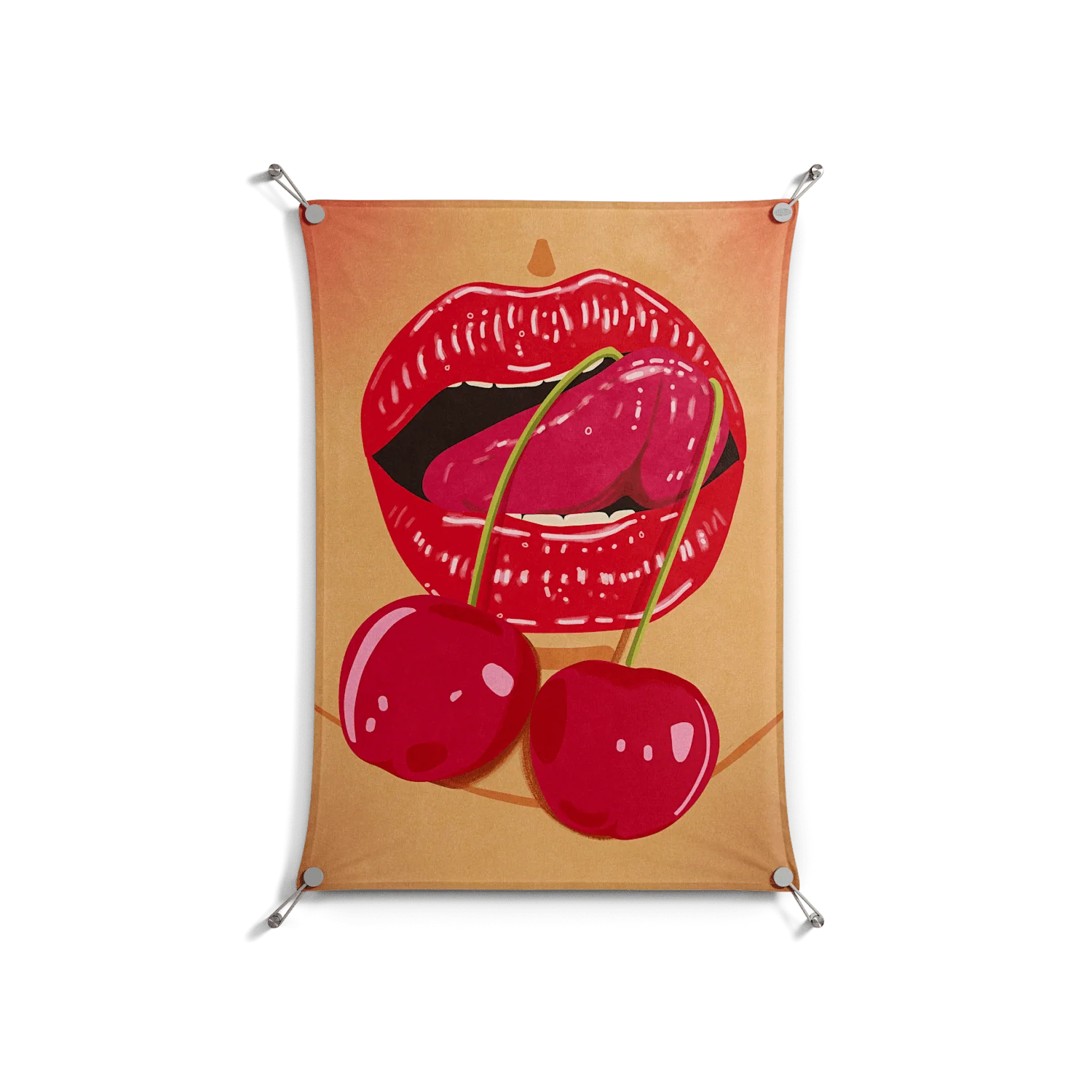 Cherry Love - Work On Wall - Raissa Oltmanns - Silver - 70 x 100 cm
