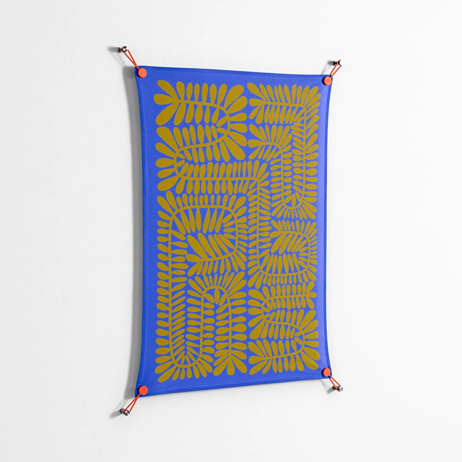 Climbing Leaves - Work On Wall - Sandra Hutter - Orange - 70 x 100 cm - Image 2