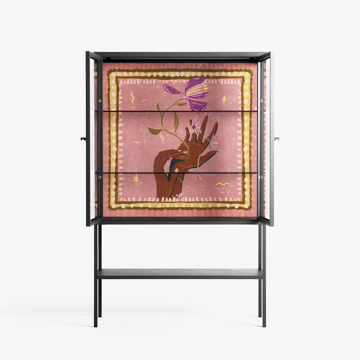 Connect With Nature - Loft Cabinet - Raissa Oltmanns - Antracite - Clear glass - Image 3