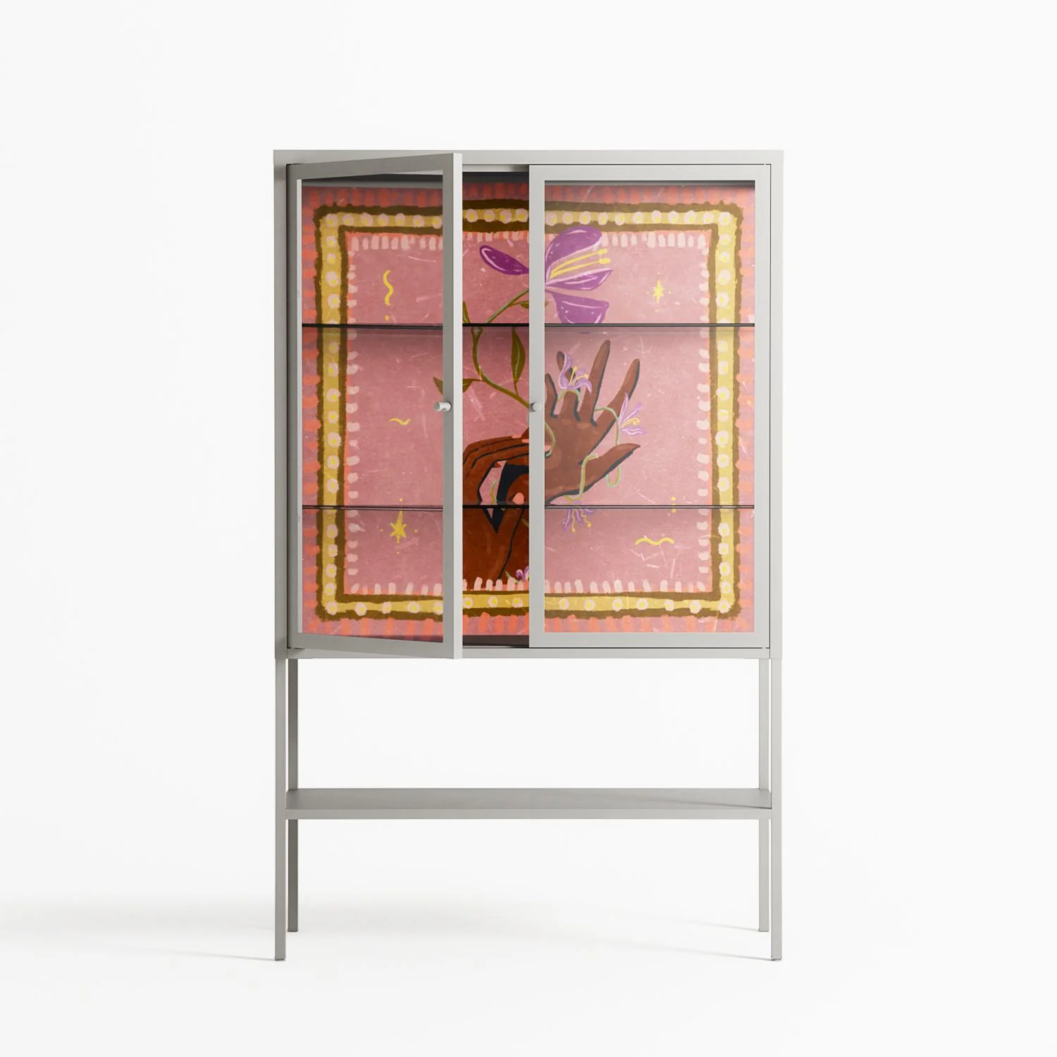 Connect With Nature - Loft Cabinet - Raissa Oltmanns - Chalk - Clear glass - Image 2