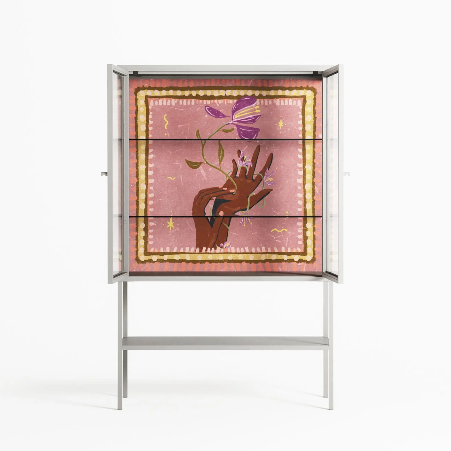 Connect With Nature - Loft Cabinet - Raissa Oltmanns - Chalk - Clear glass - Image 3