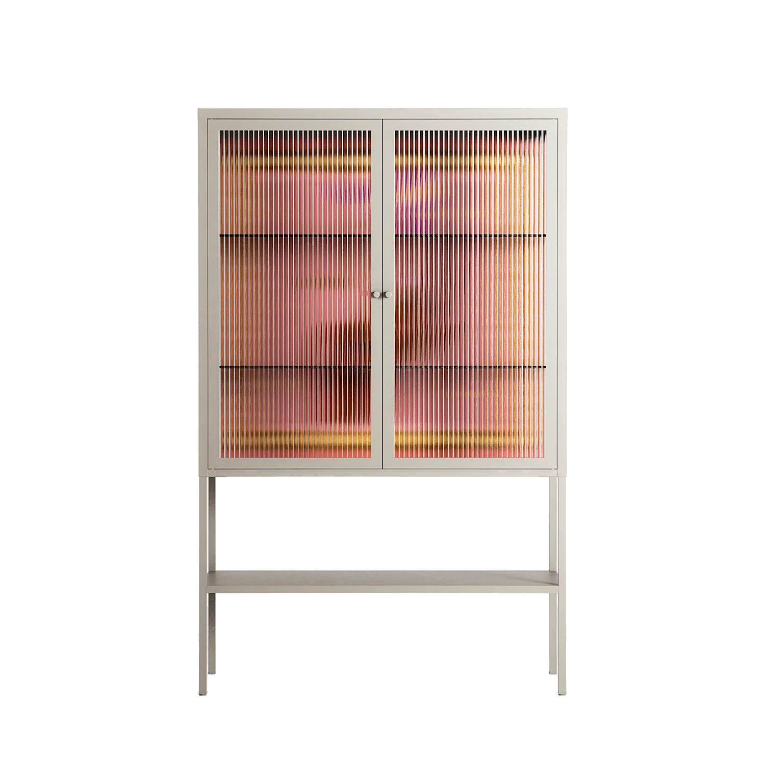Connect With Nature - Loft Cabinet - Raissa Oltmanns - Pebble - Reeded glass