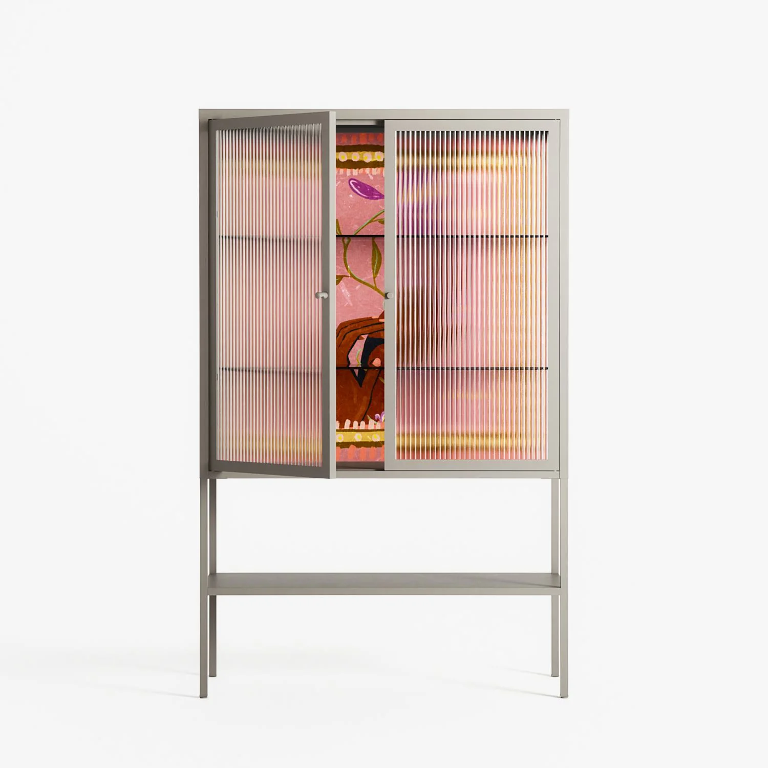 Connect With Nature - Loft Cabinet - Raissa Oltmanns - Pebble - Reeded glass - Image 2