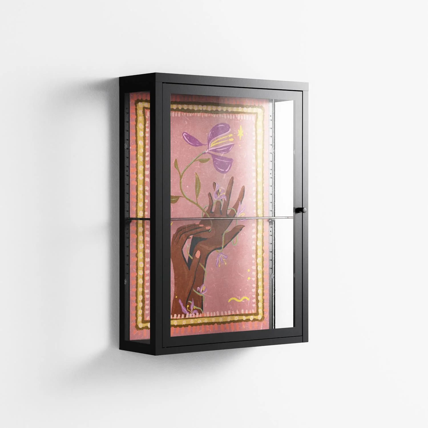 Connect With Nature - Wall Cabinet - Raissa Oltmanns - Antracite - Clear glass - Image 4