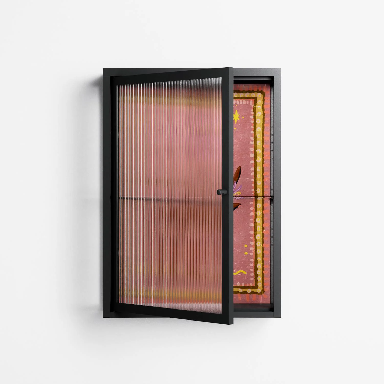 Connect With Nature - Wall Cabinet - Raissa Oltmanns - Antracite - Reeded glass - Image 2