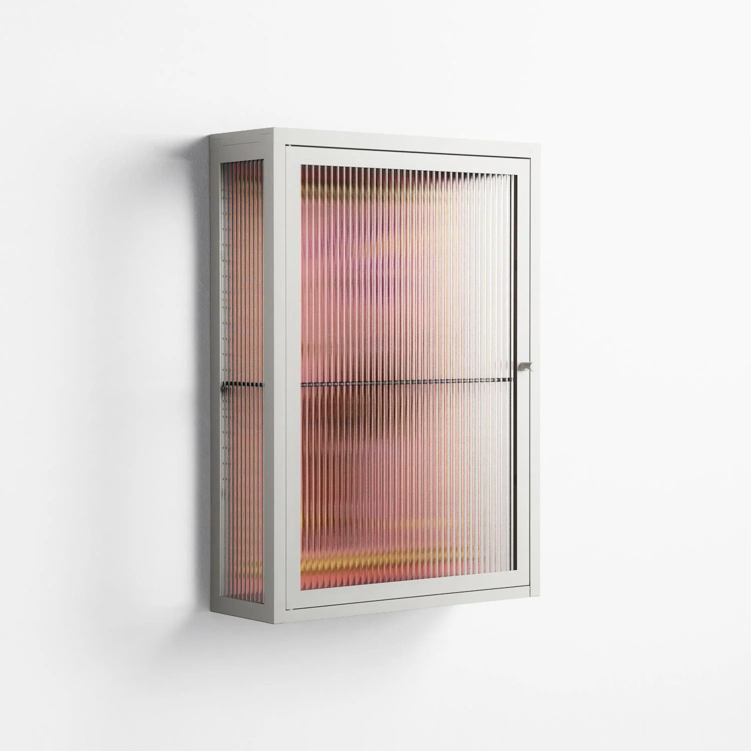 Connect With Nature - Wall Cabinet - Raissa Oltmanns - Chalk - Reeded glass - Image 4