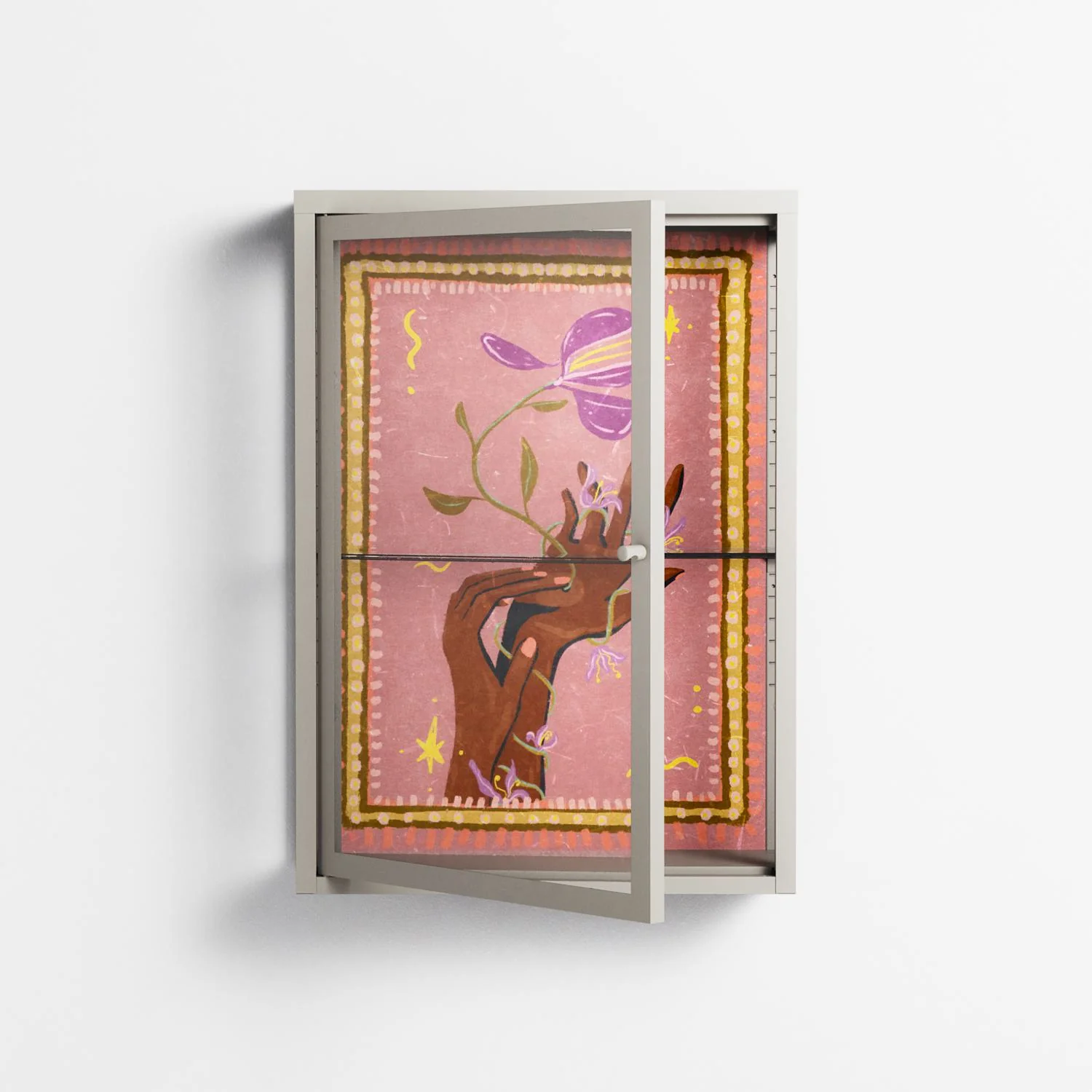 Connect With Nature - Wall Cabinet - Raissa Oltmanns - Pebble - Clear glass - Image 2