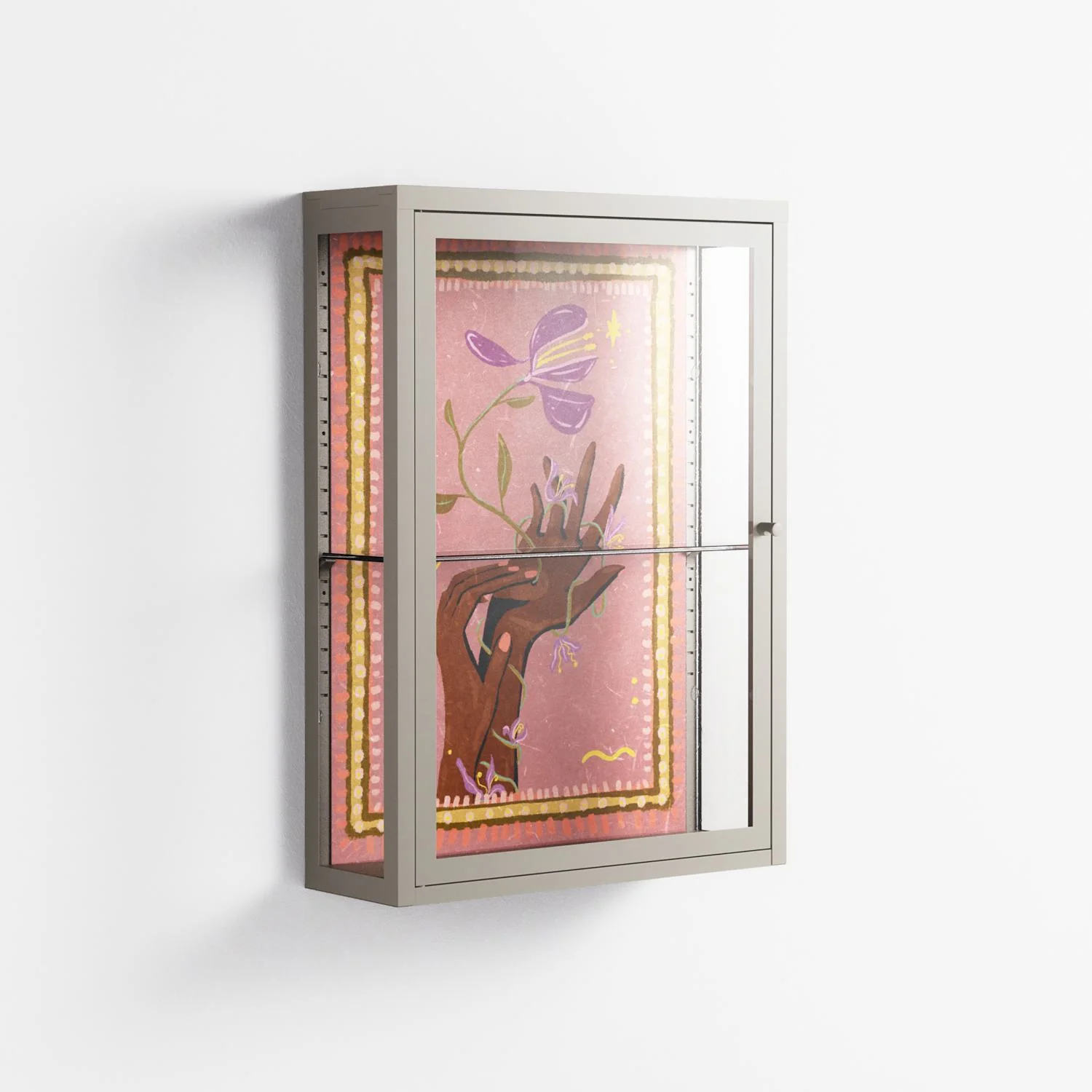 Connect With Nature - Wall Cabinet - Raissa Oltmanns - Pebble - Clear glass - Image 4