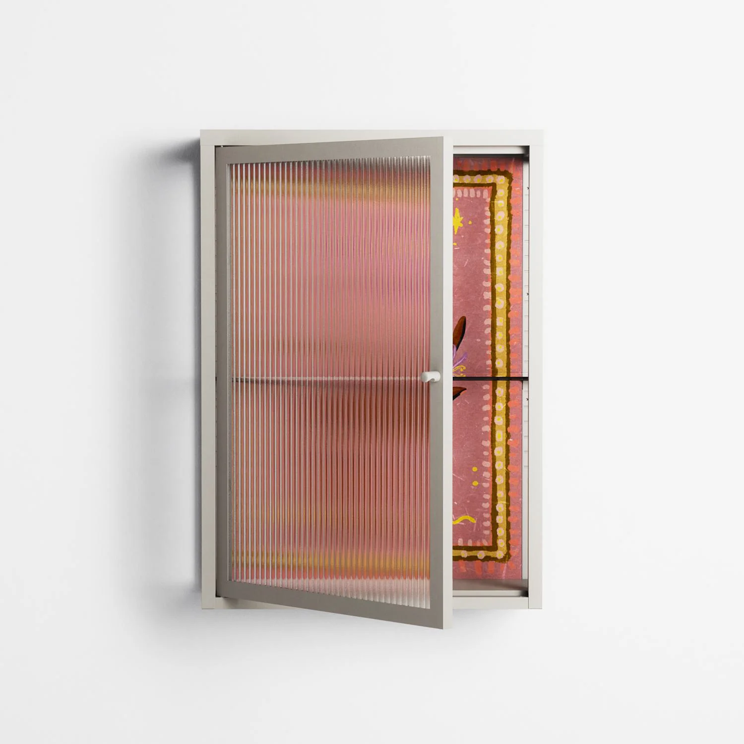 Connect With Nature - Wall Cabinet - Raissa Oltmanns - Pebble - Reeded glass - Image 2