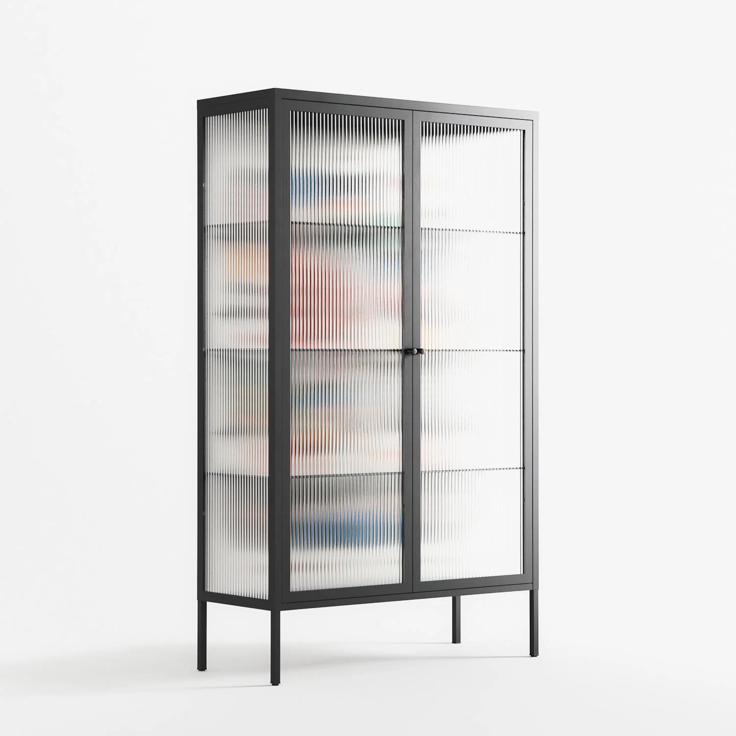 Connections - Cabinet - Vratislav Pecka - Antracite - Reeded glass - Image 4
