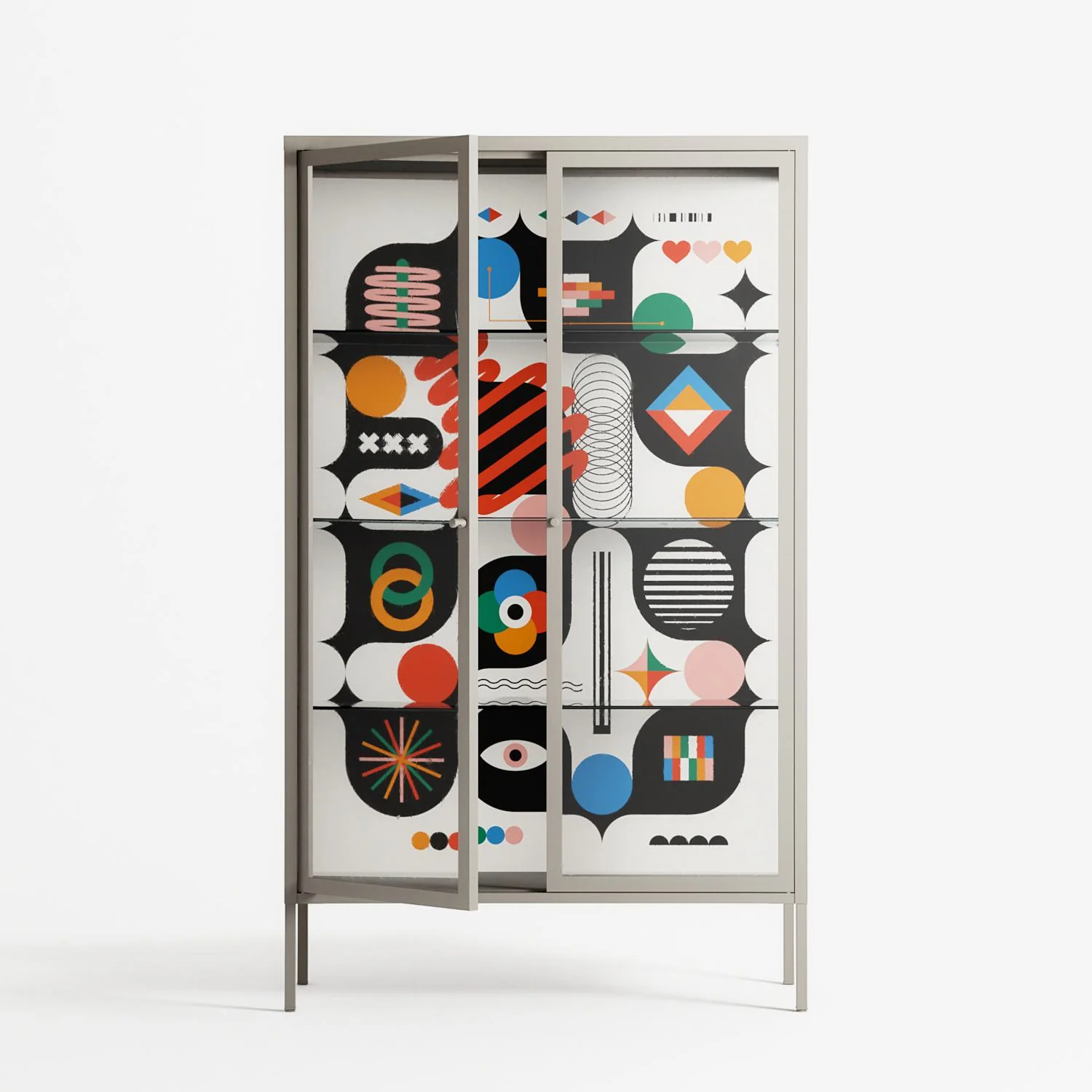 Connections - Cabinet - Vratislav Pecka - Pebble - Clear glass - Image 2