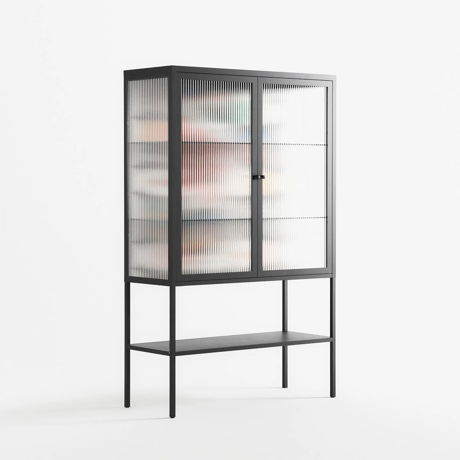 Connections - Loft Cabinet - Vratislav Pecka - Antracite - Reeded glass - Image 4