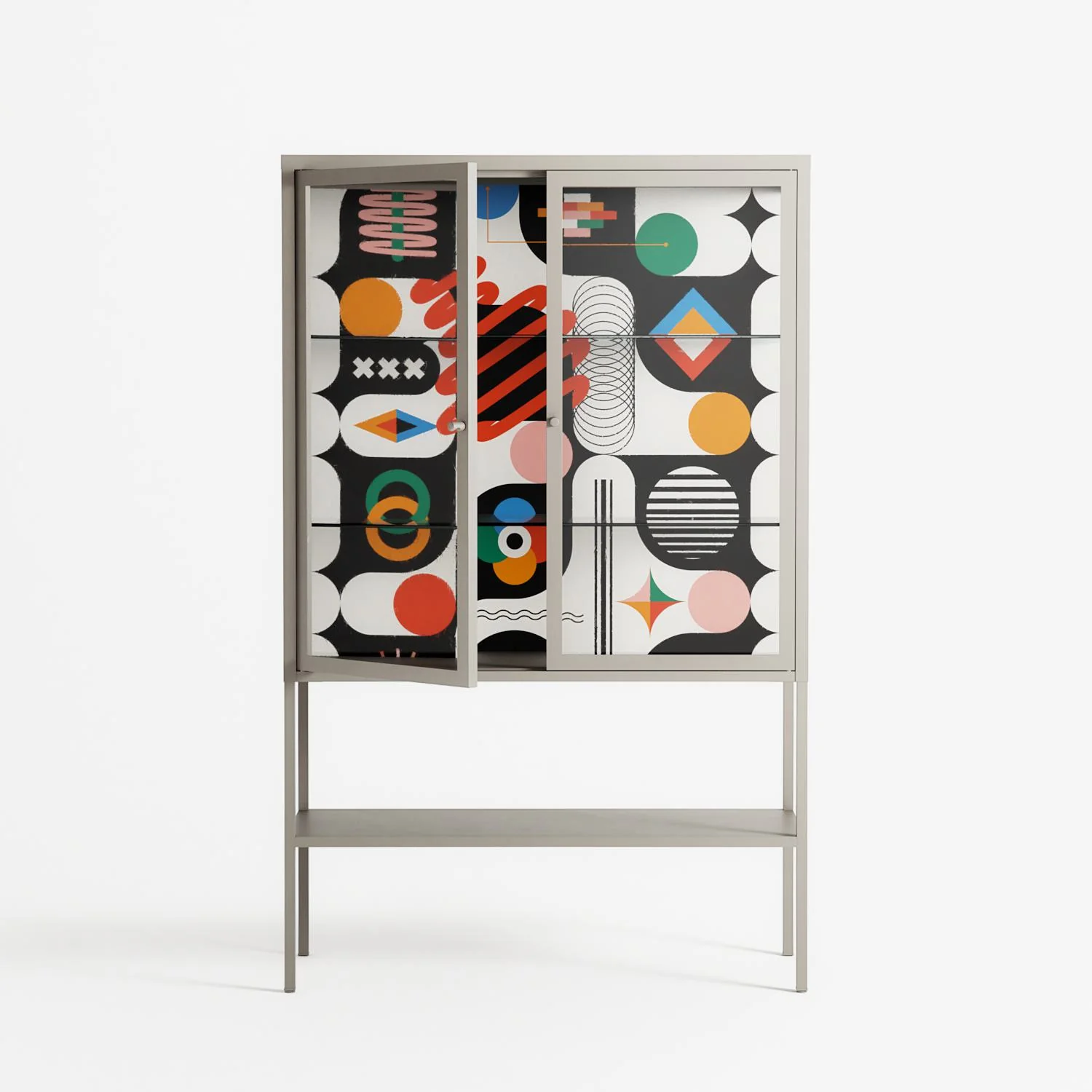 Connections - Loft Cabinet - Vratislav Pecka - Pebble - Clear glass - Image 2