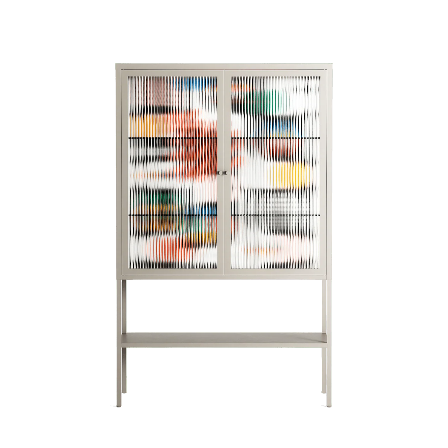 Connections - Loft Cabinet - Vratislav Pecka - Pebble - Reeded glass