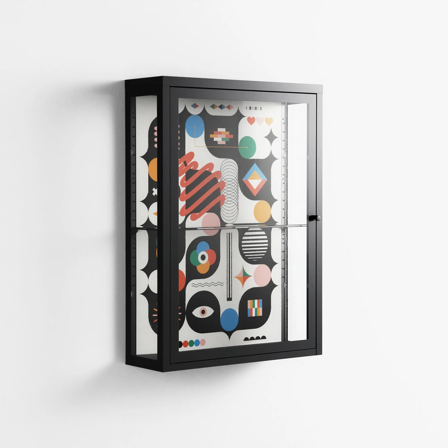 Connections - Wall Cabinet - Vratislav Pecka - Antracite - Clear glass - Image 4