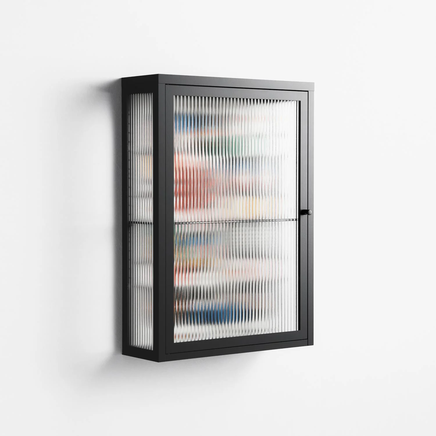 Connections - Wall Cabinet - Vratislav Pecka - Antracite - Reeded glass - Image 4