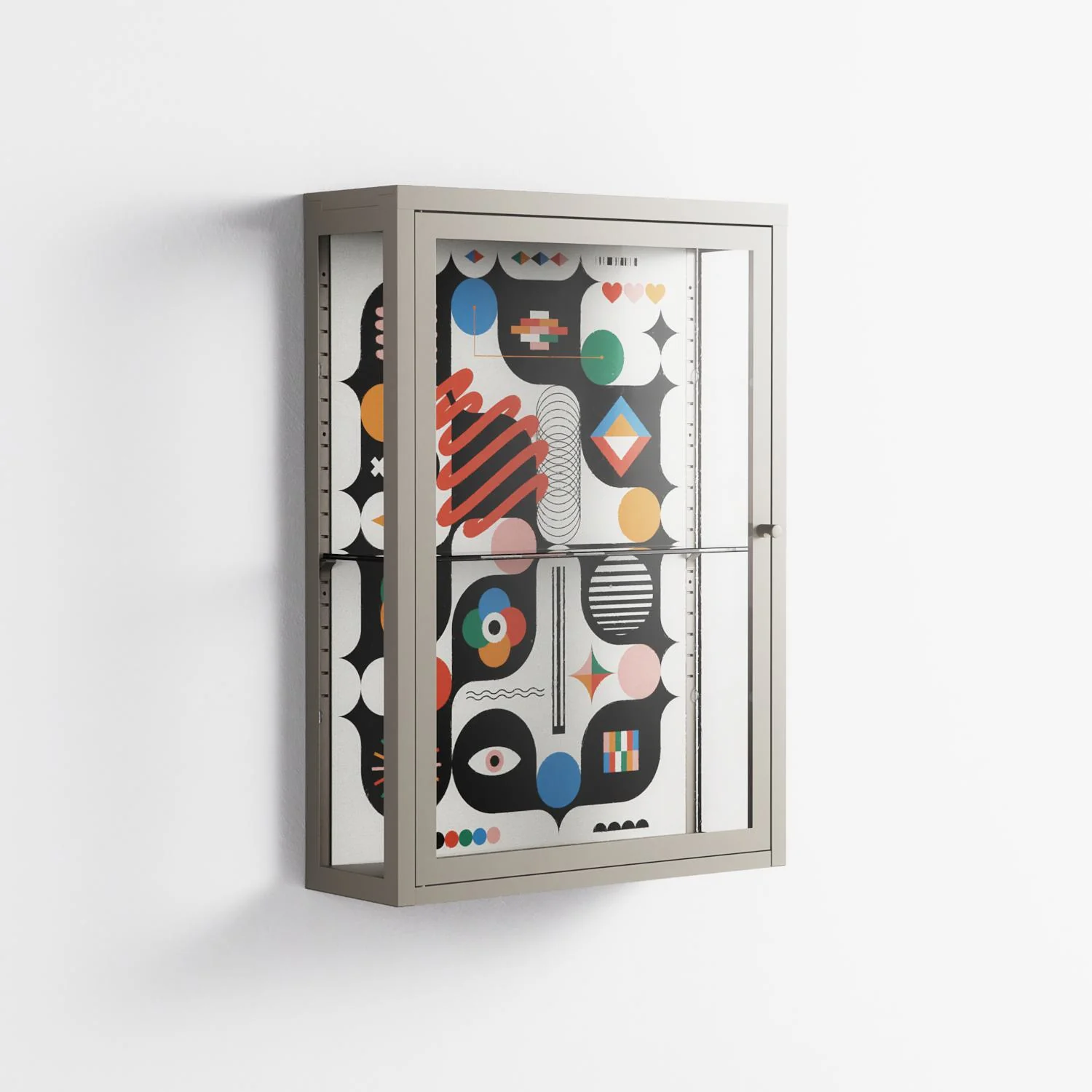 Connections - Wall Cabinet - Vratislav Pecka - Pebble - Clear glass - Image 4