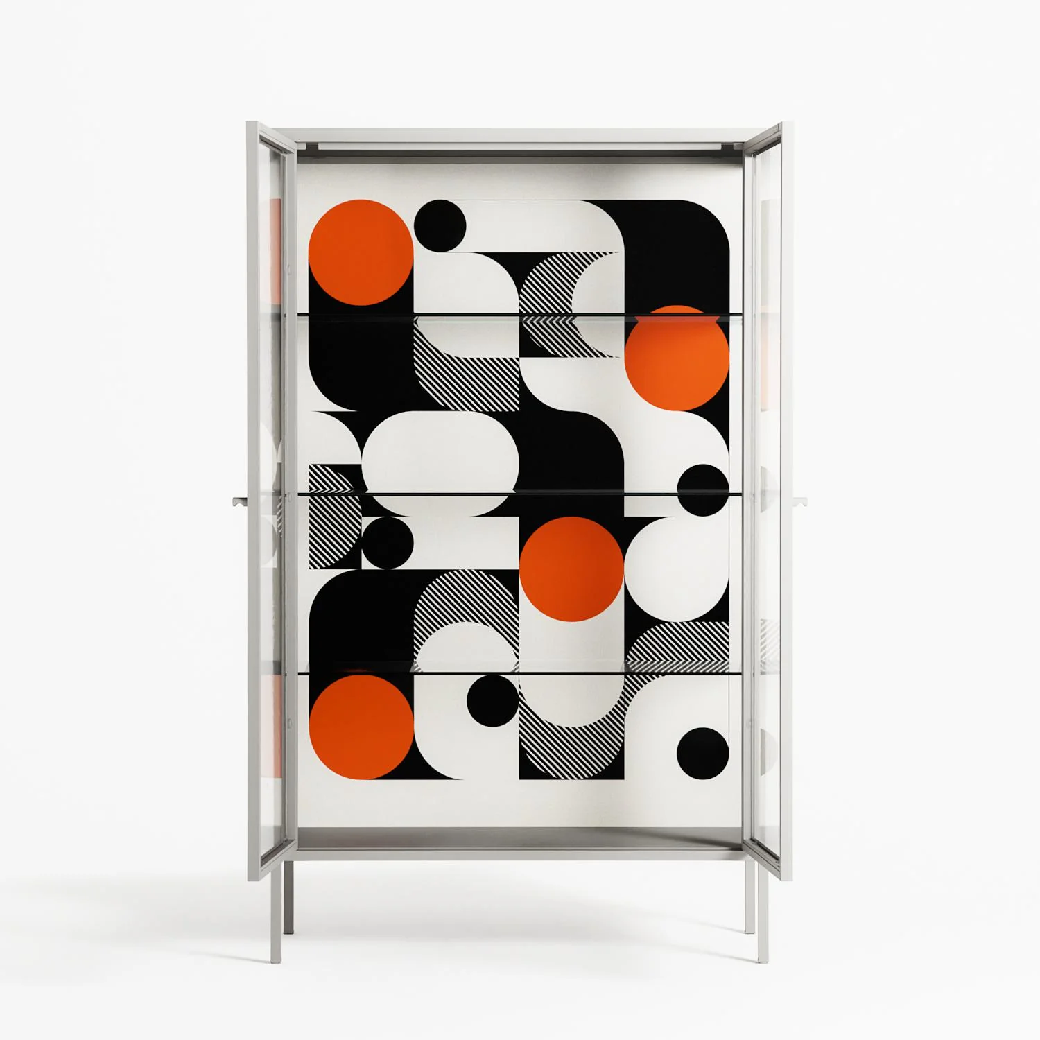 Conserto - Cabinet - Vratislav Pecka - Chalk - Clear glass - Image 3