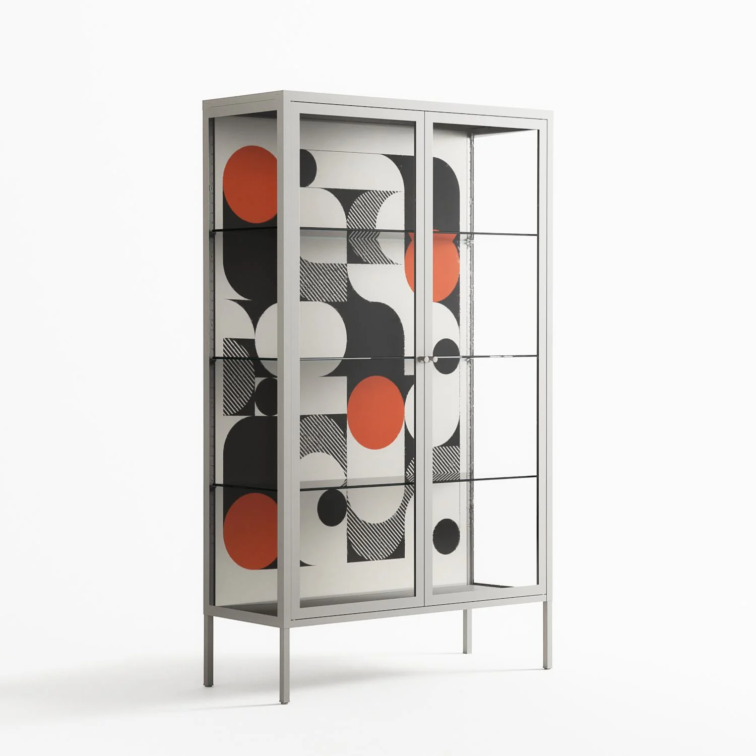 Conserto - Cabinet - Vratislav Pecka - Chalk - Clear glass - Image 4