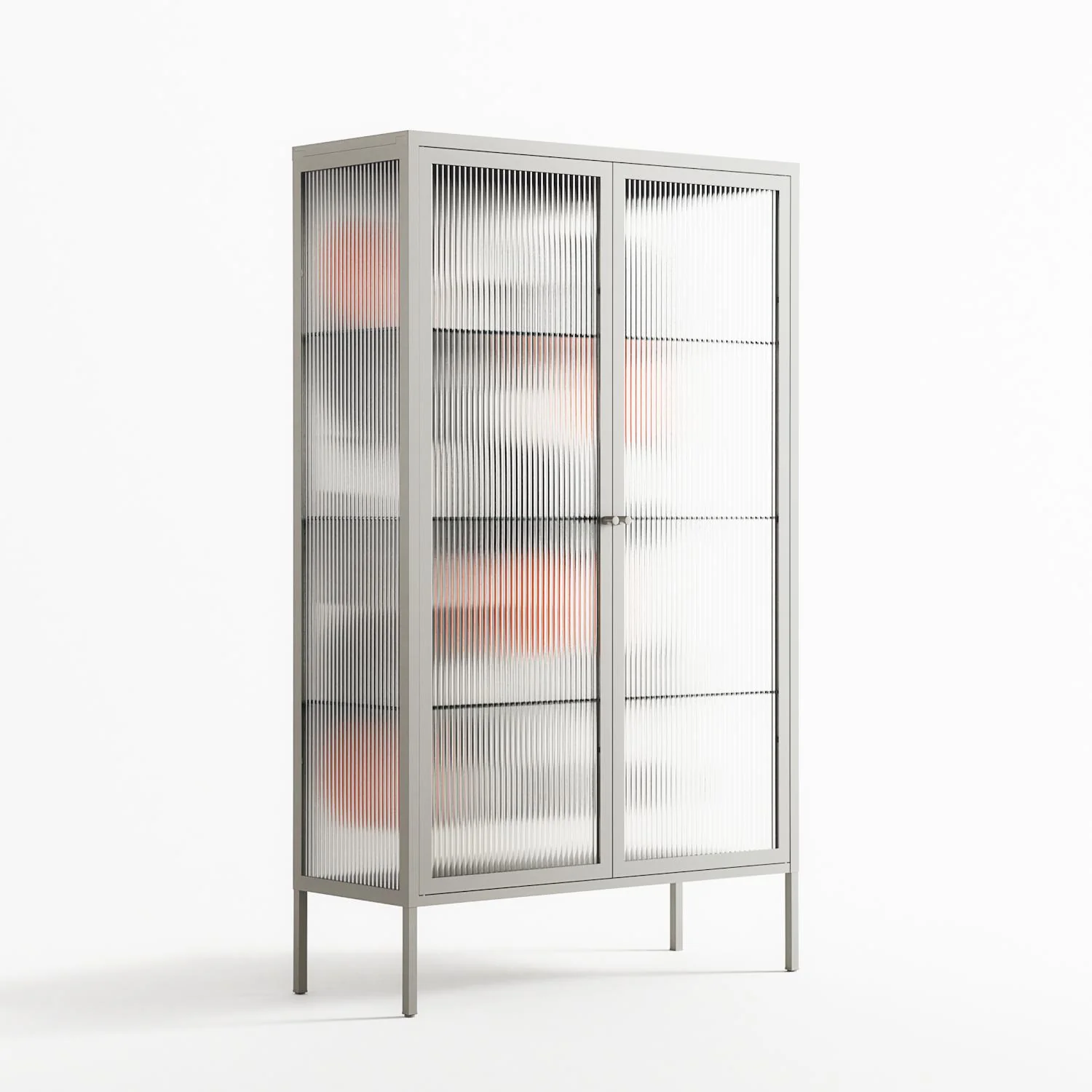 Conserto - Cabinet - Vratislav Pecka - Chalk - Reeded glass - Image 4