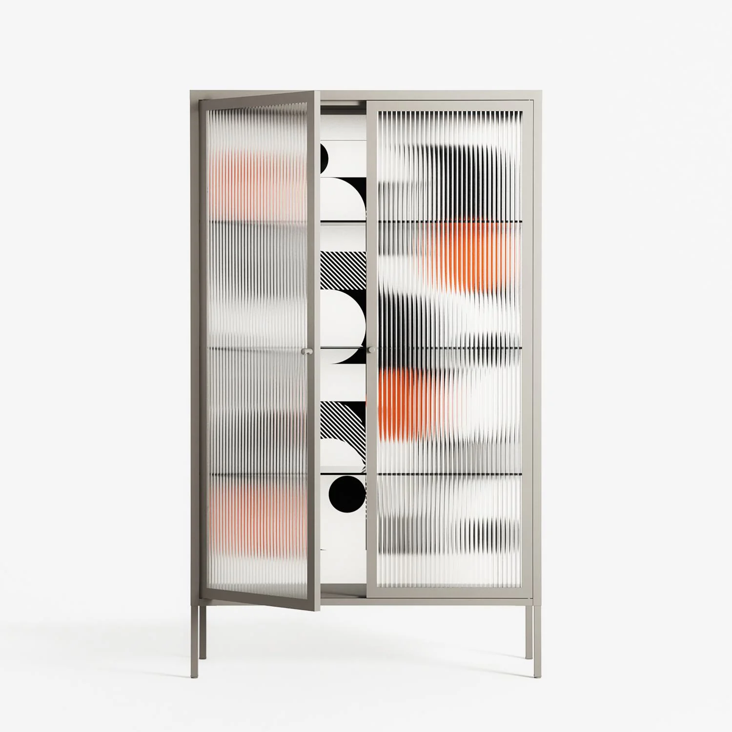 Conserto - Cabinet - Vratislav Pecka - Pebble - Reeded glass - Image 2