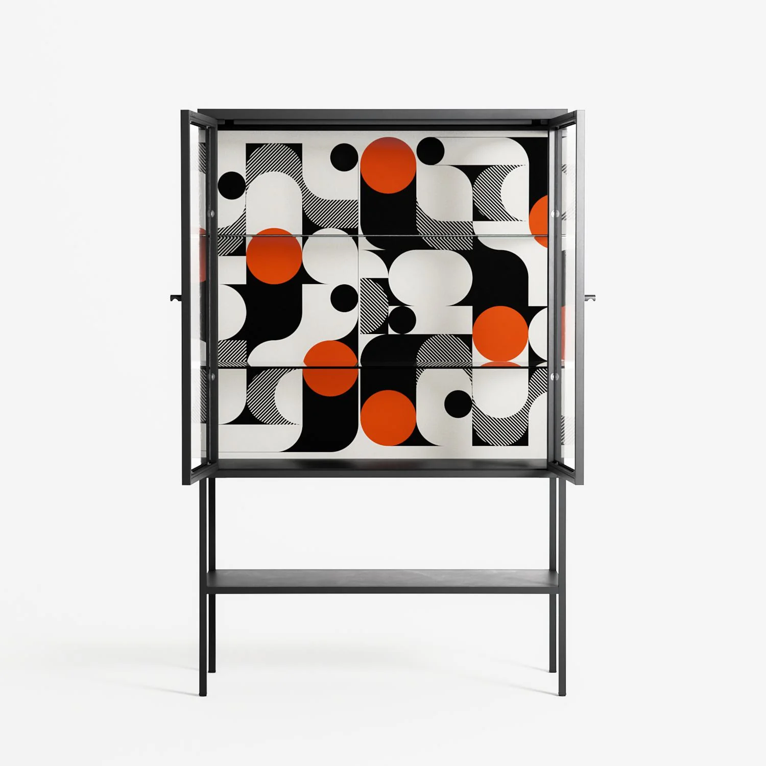 Conserto - Loft Cabinet - Vratislav Pecka - Antracite - Clear glass - Image 3