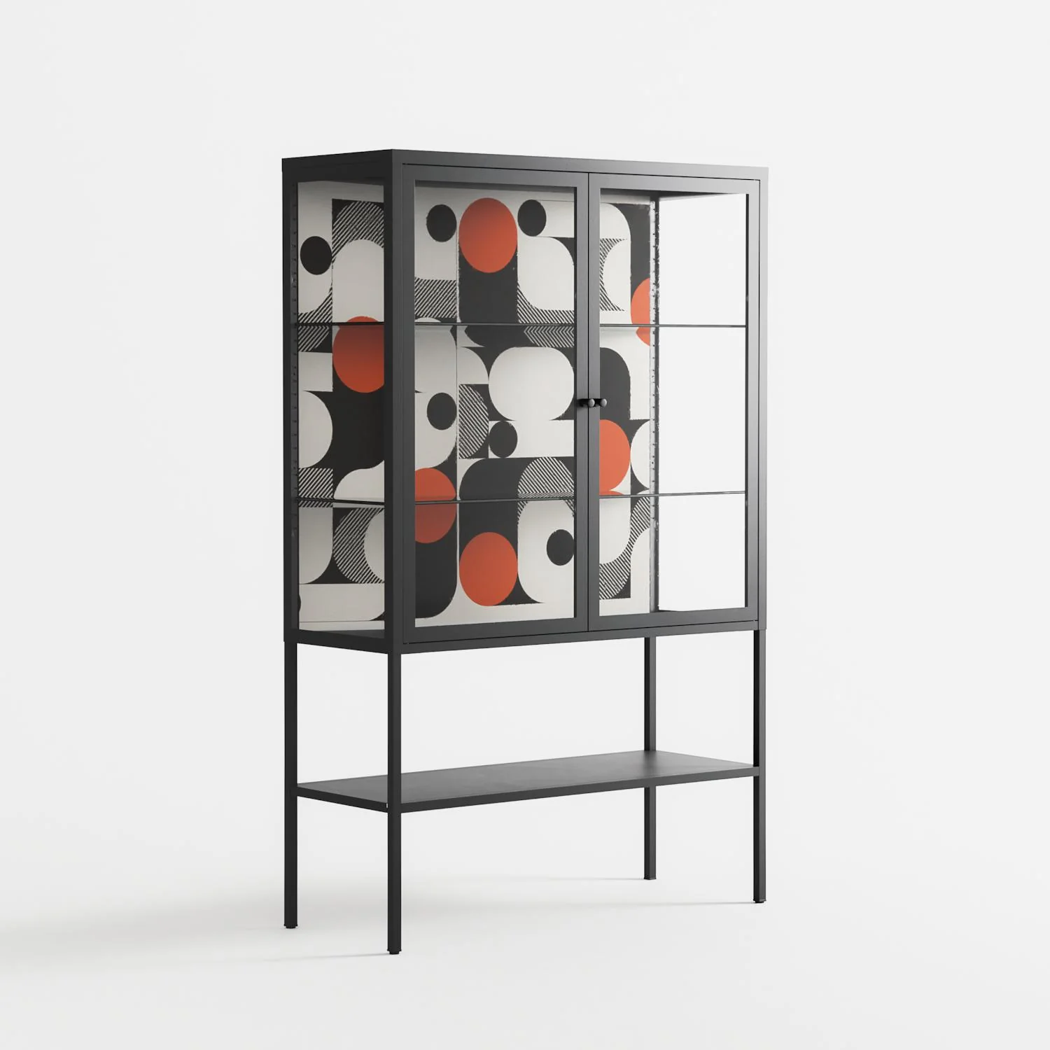 Conserto - Loft Cabinet - Vratislav Pecka - Antracite - Clear glass - Image 4