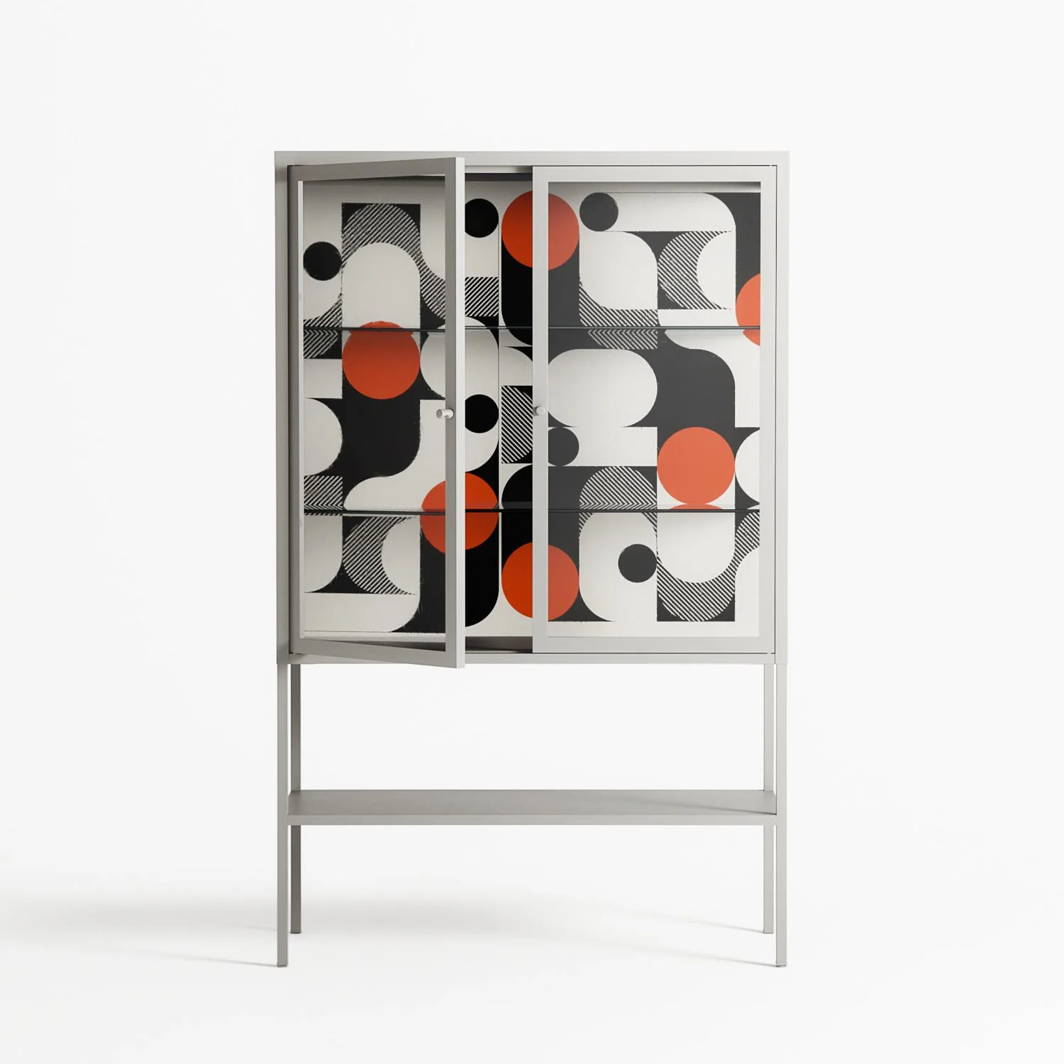 Conserto - Loft Cabinet - Vratislav Pecka - Chalk - Clear glass - Image 2