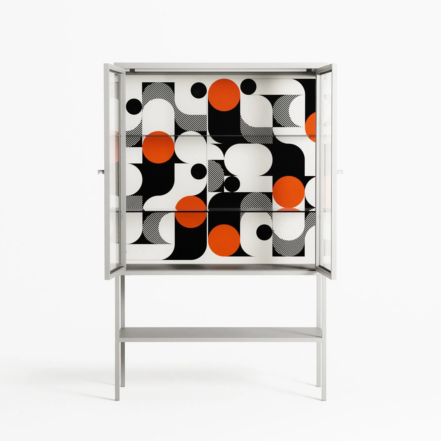Conserto - Loft Cabinet - Vratislav Pecka - Chalk - Clear glass - Image 3