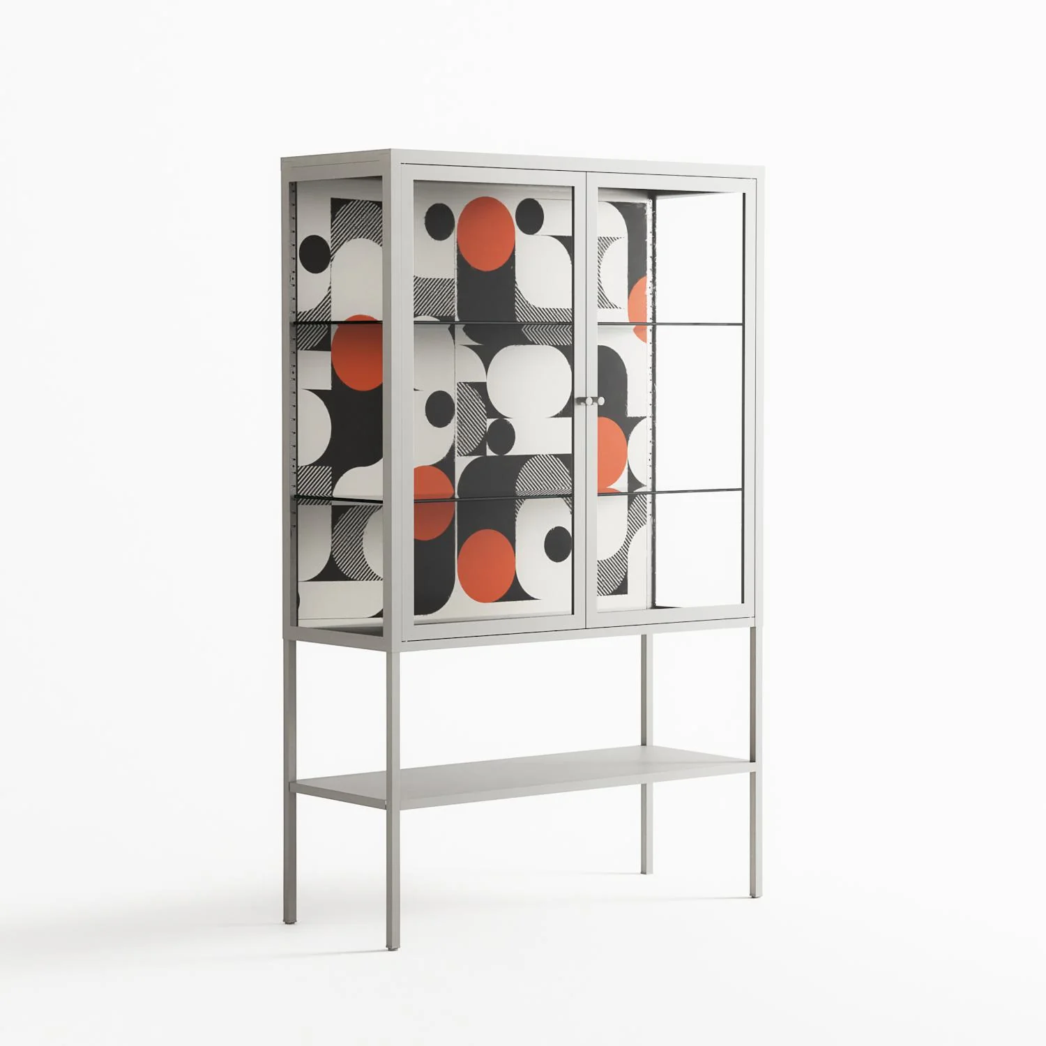 Conserto - Loft Cabinet - Vratislav Pecka - Chalk - Clear glass - Image 4
