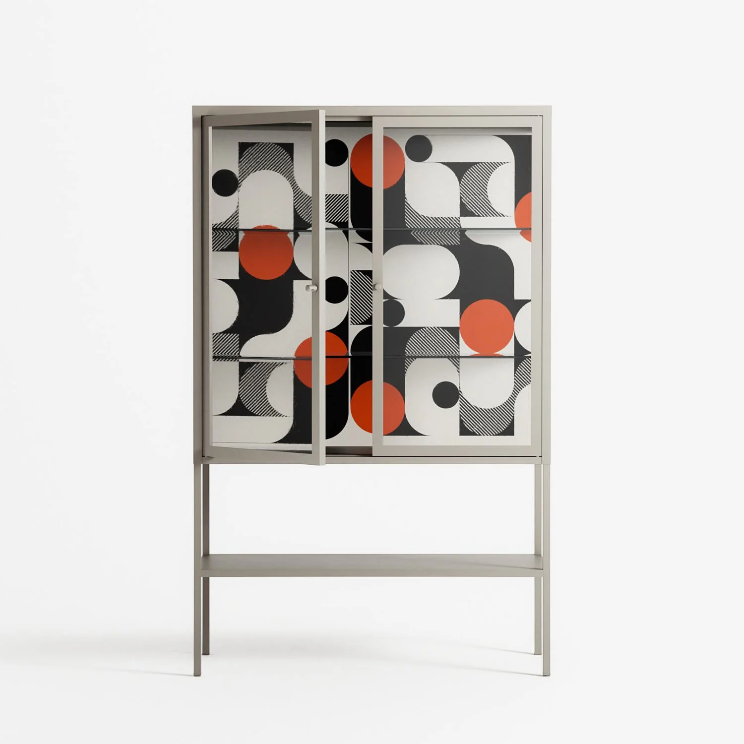 Conserto - Loft Cabinet - Vratislav Pecka - Pebble - Clear glass - Image 2