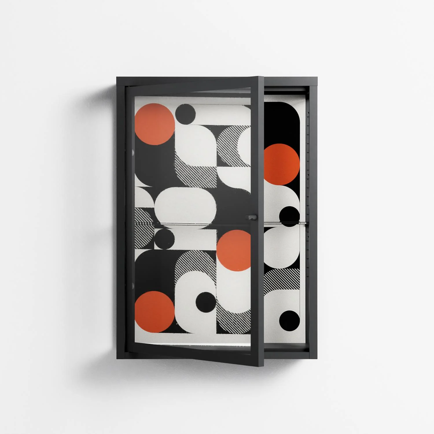 Conserto - Wall Cabinet - Vratislav Pecka - Antracite - Clear glass - Image 2
