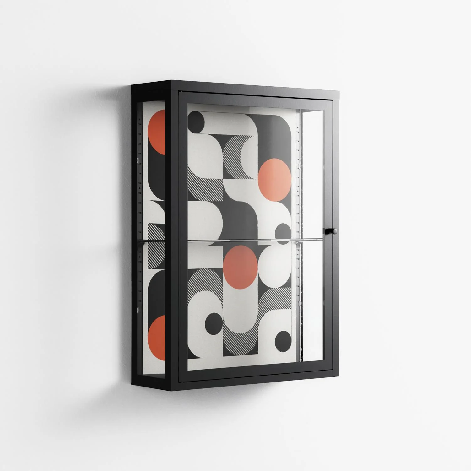 Conserto - Wall Cabinet - Vratislav Pecka - Antracite - Clear glass - Image 4