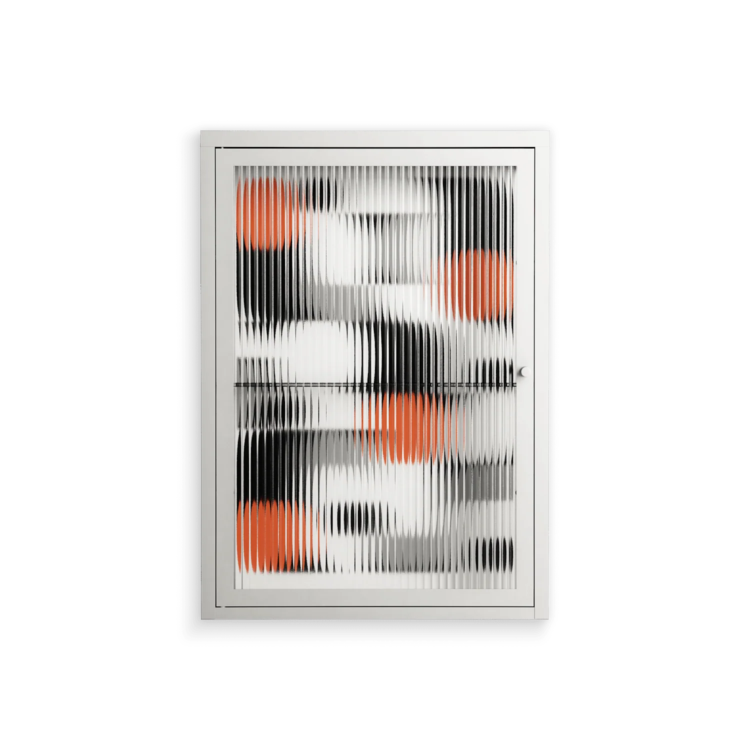 Conserto - Wall Cabinet - Vratislav Pecka - Chalk - Reeded glass
