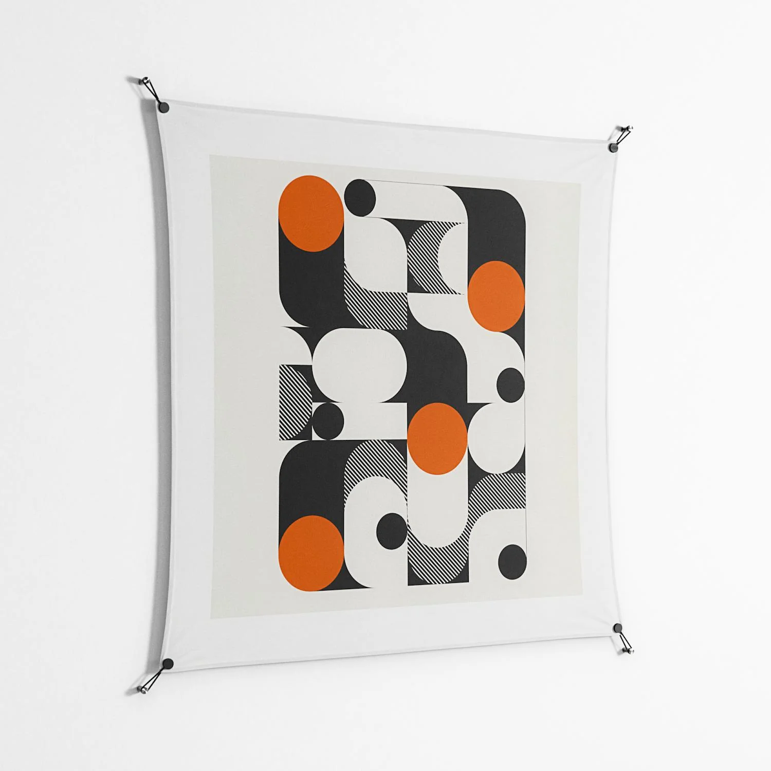 Conserto - Work On Wall - Vratislav Pecka - Black - 140 x 140 cm - Image 2