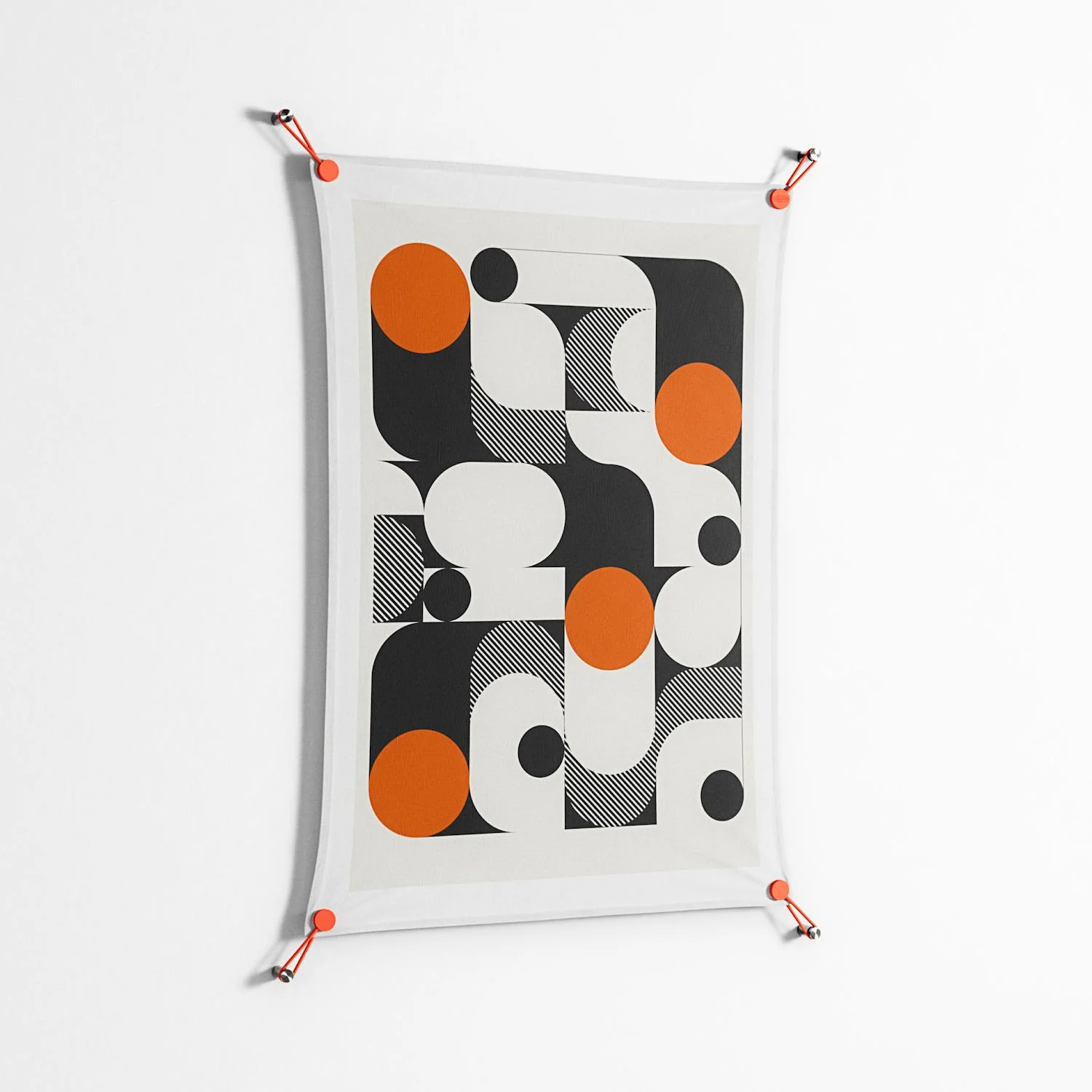 Conserto - Work On Wall - Vratislav Pecka - Orange - 70 x 100 cm - Image 2