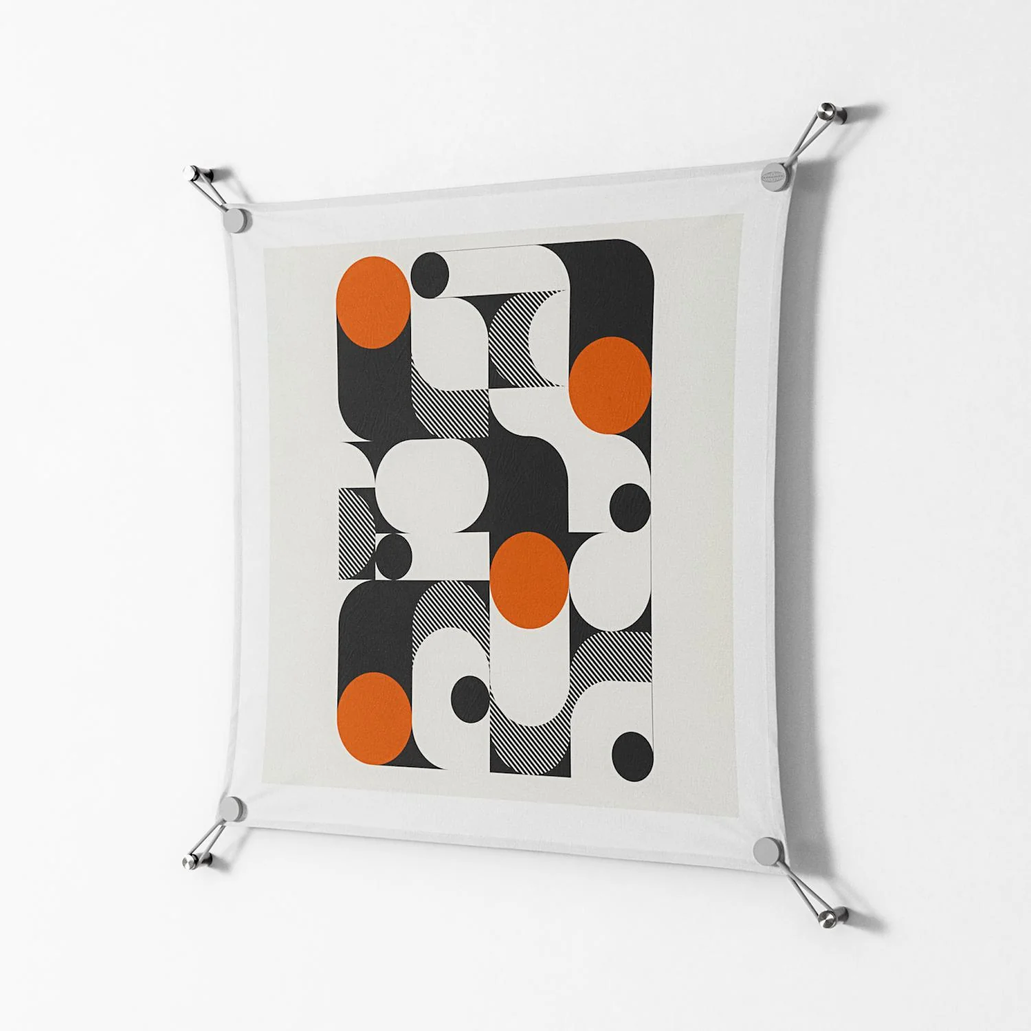 Conserto - Work On Wall - Vratislav Pecka - Silver - 70 x 70 cm - Image 2