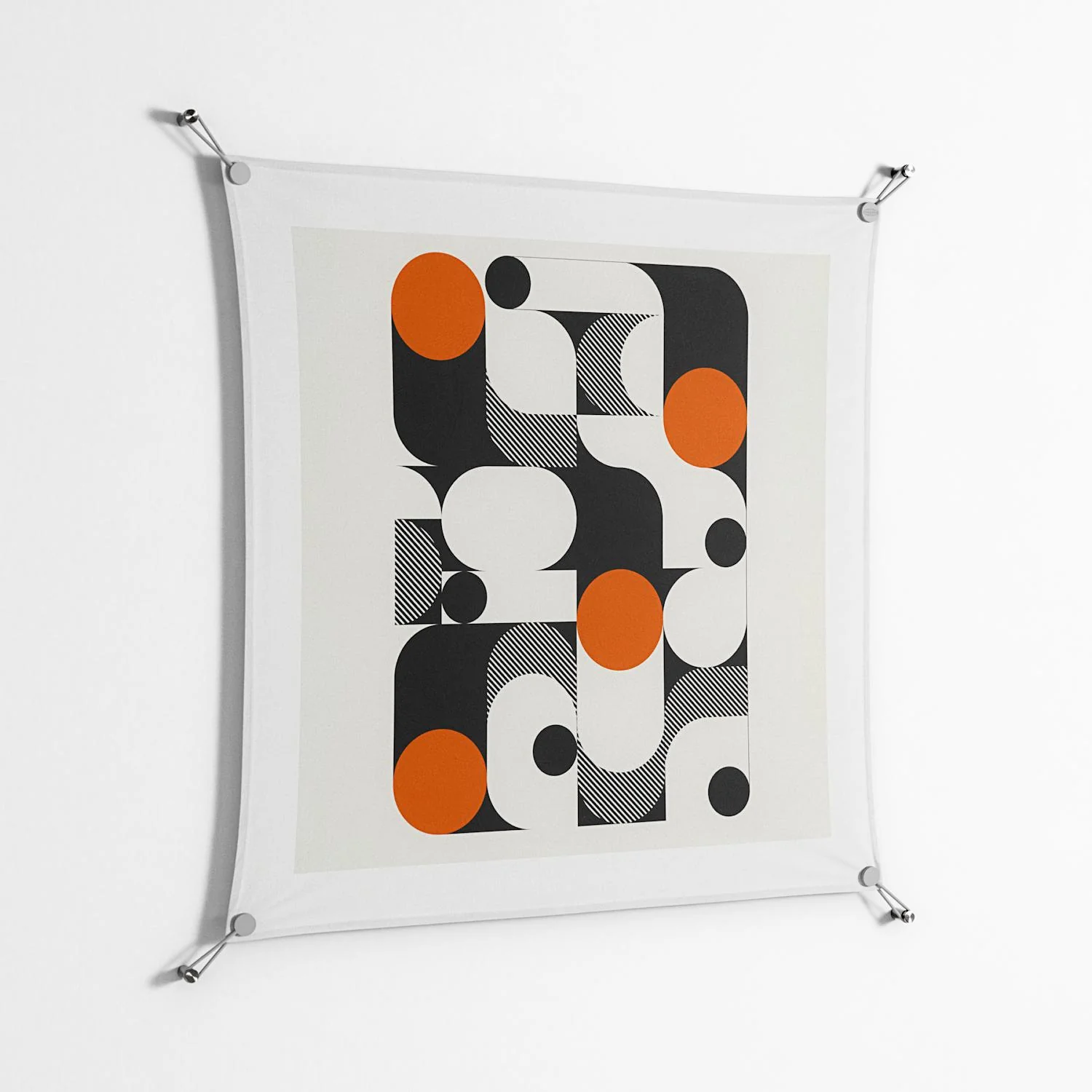 Conserto - Work On Wall - Vratislav Pecka - Silver - 90 x 90 cm - Image 2
