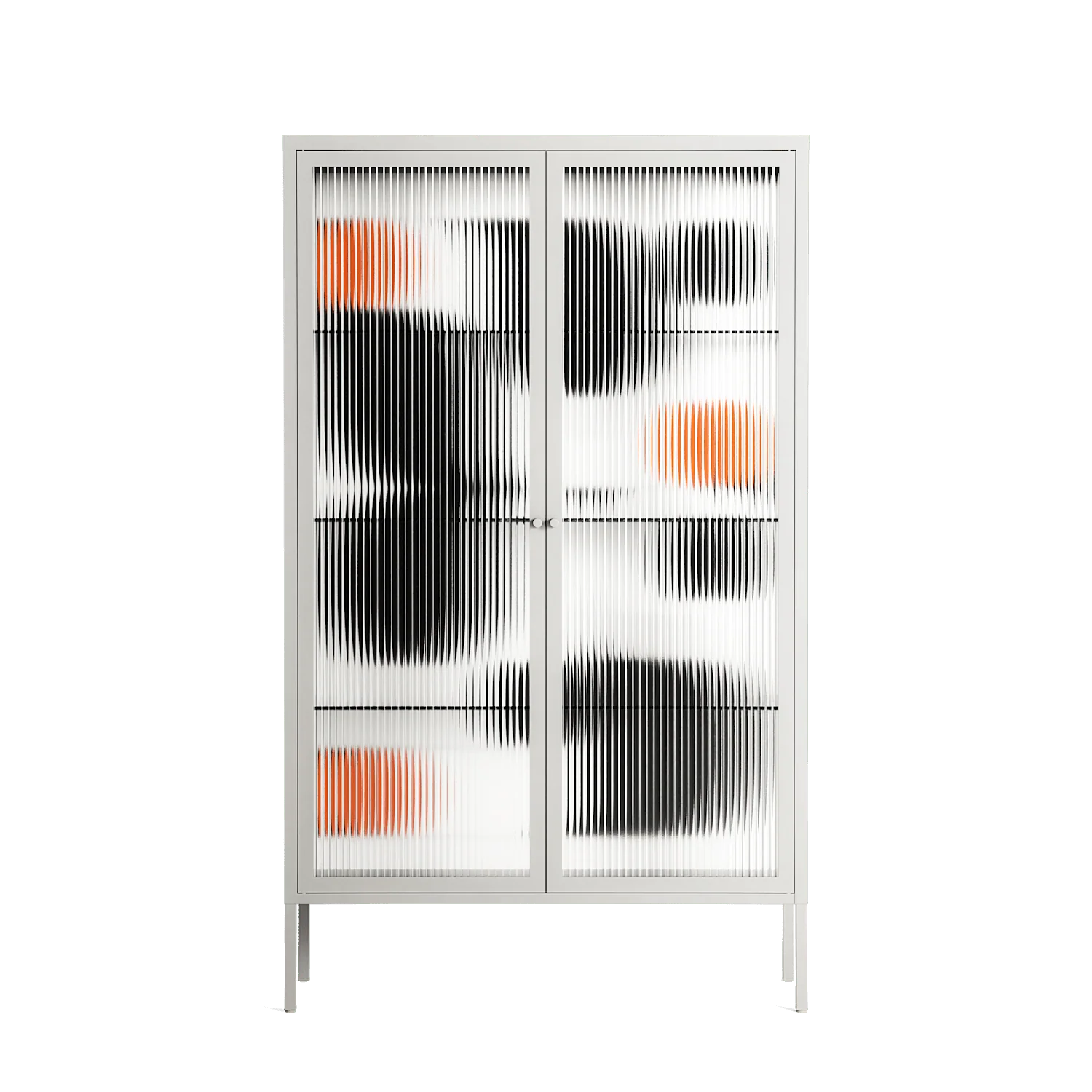Conserto2 - Cabinet - Vratislav Pecka - Chalk - Reeded glass