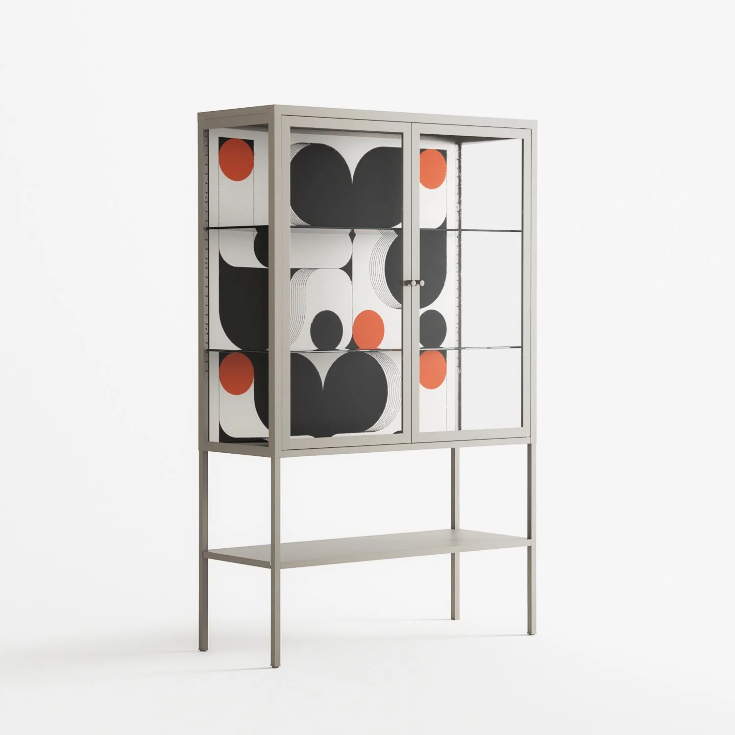 Conserto2 - Loft Cabinet - Vratislav Pecka - Pebble - Clear glass - Image 4