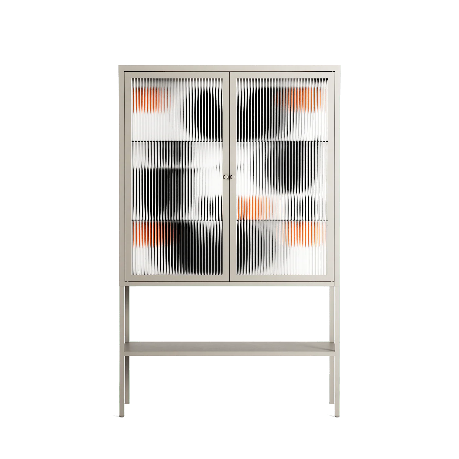 Conserto2 - Loft Cabinet - Vratislav Pecka - Pebble - Reeded glass