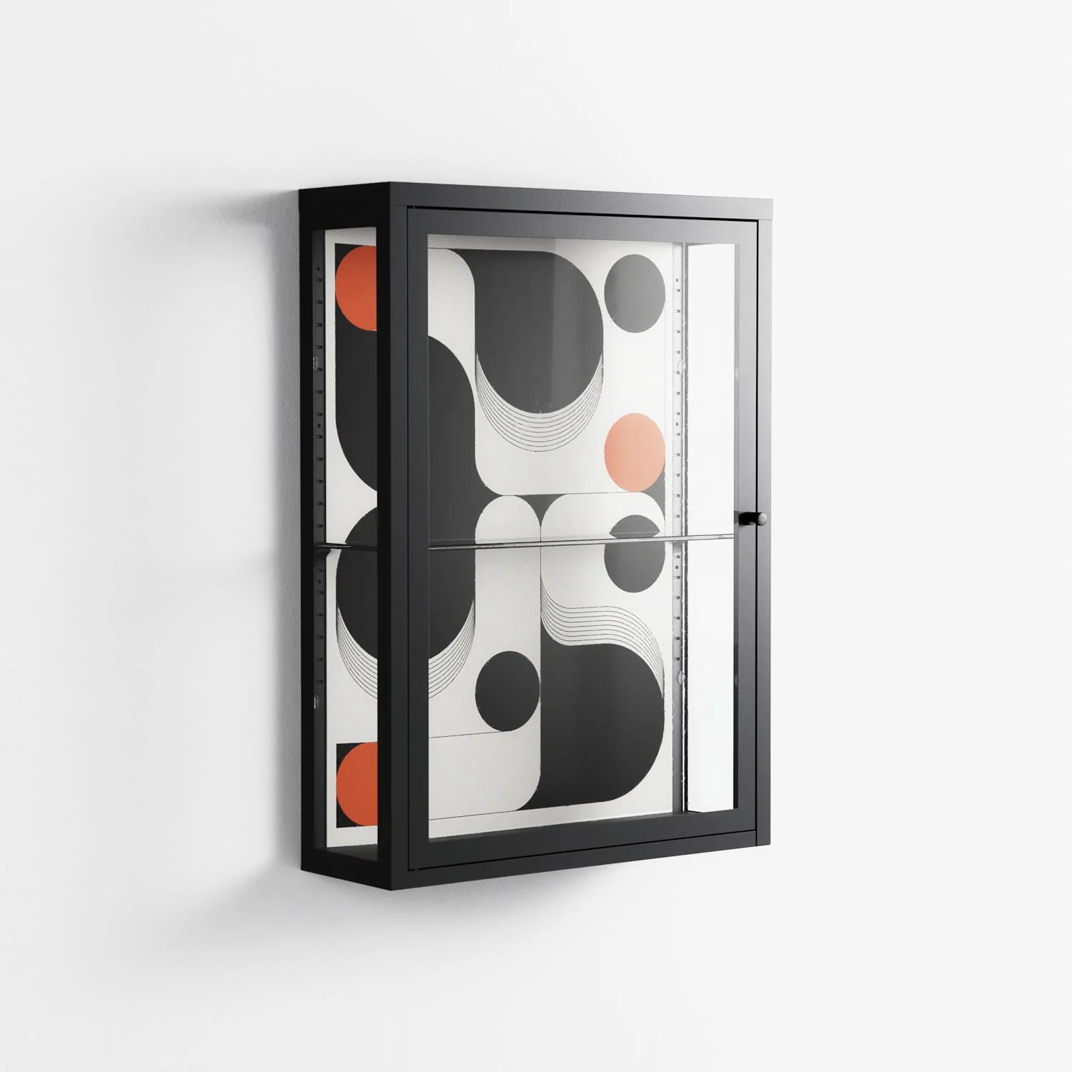 Conserto2 - Wall Cabinet - Vratislav Pecka - Antracite - Clear glass - Image 4