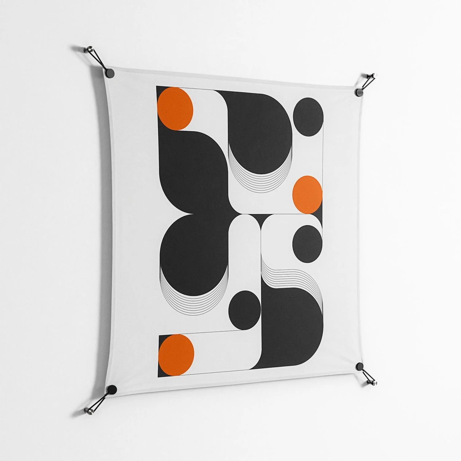 Conserto2 - Work On Wall - Vratislav Pecka - Black - 90 x 90 cm - Image 2