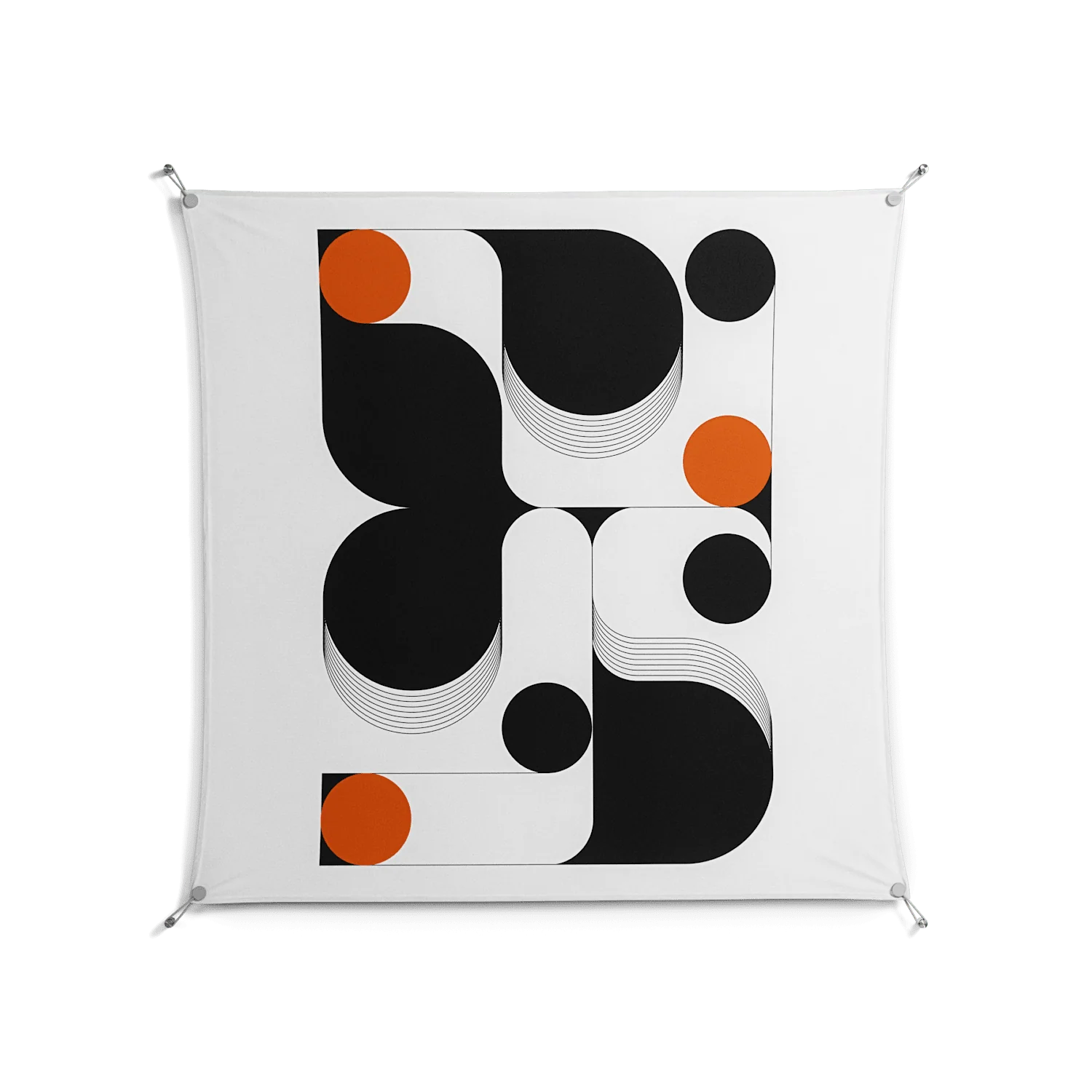 Conserto2 - Work On Wall - Vratislav Pecka - Silver - 140 x 140 cm