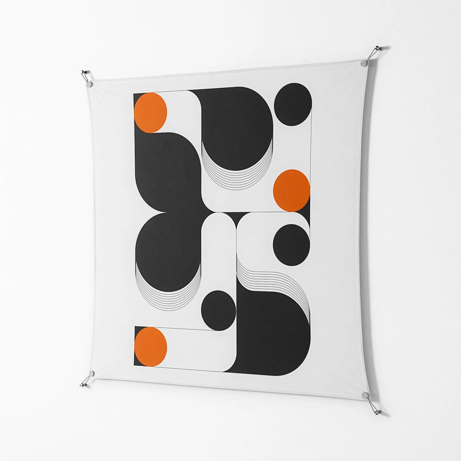 Conserto2 - Work On Wall - Vratislav Pecka - Silver - 140 x 140 cm - Image 2